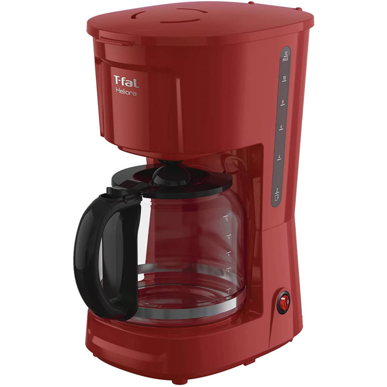 Cafetera T fal Heliora 18 Lts Roja función Antigoteo