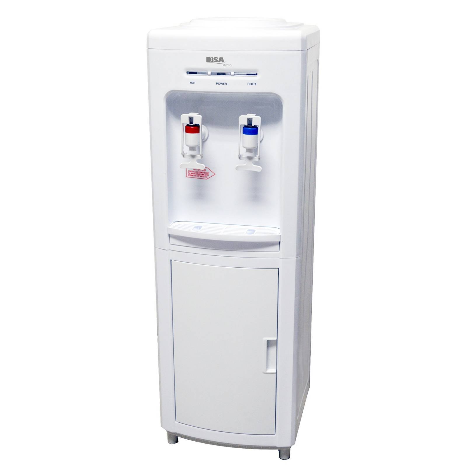 Dispensador de agua de carga superior de 5 galones, dispensador eléctrico  vertical de agua fría y caliente con gabinete de almacenamiento, bloqueo de