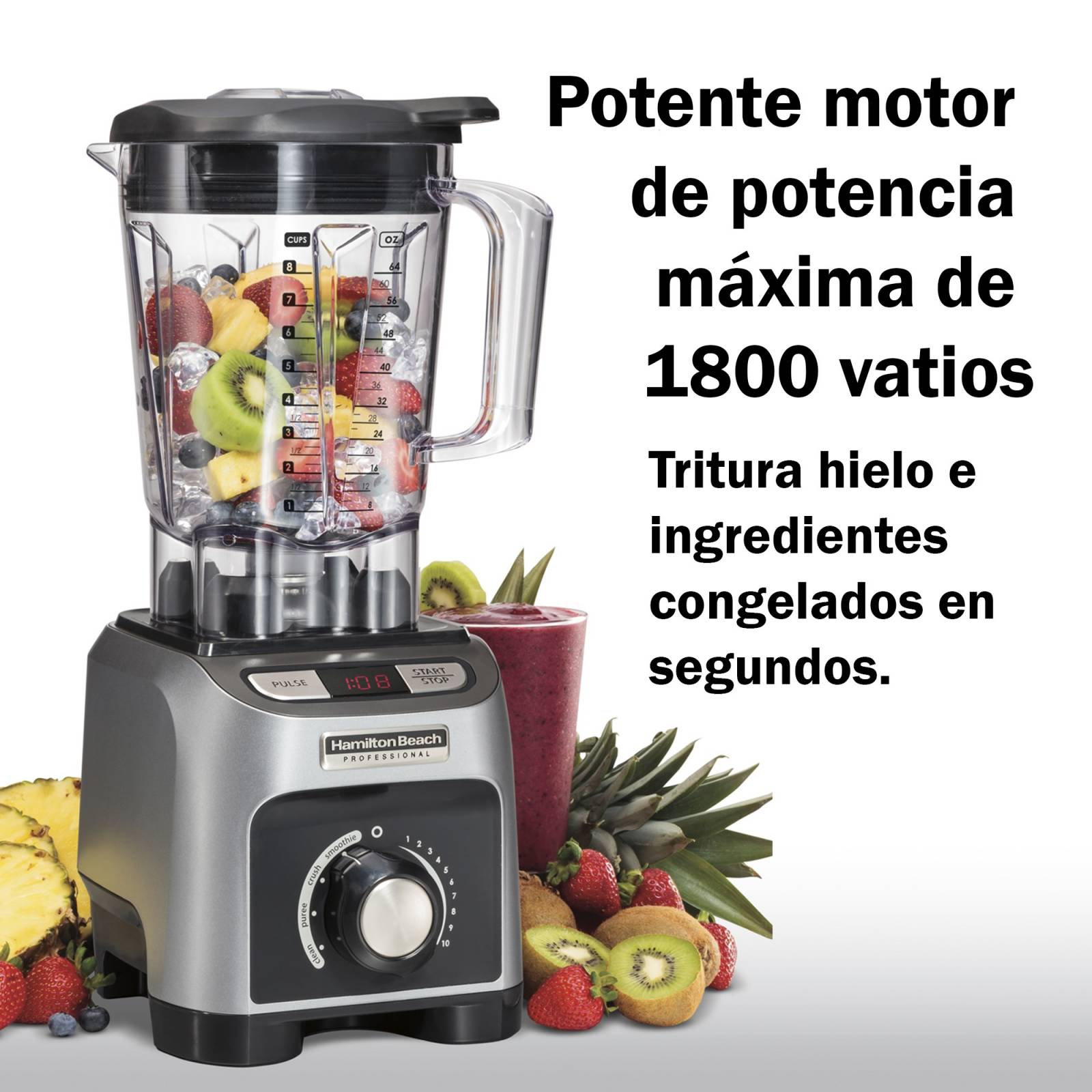 Licuadora Prof Programable HamiltonBeach 24 Caballos Fuerza