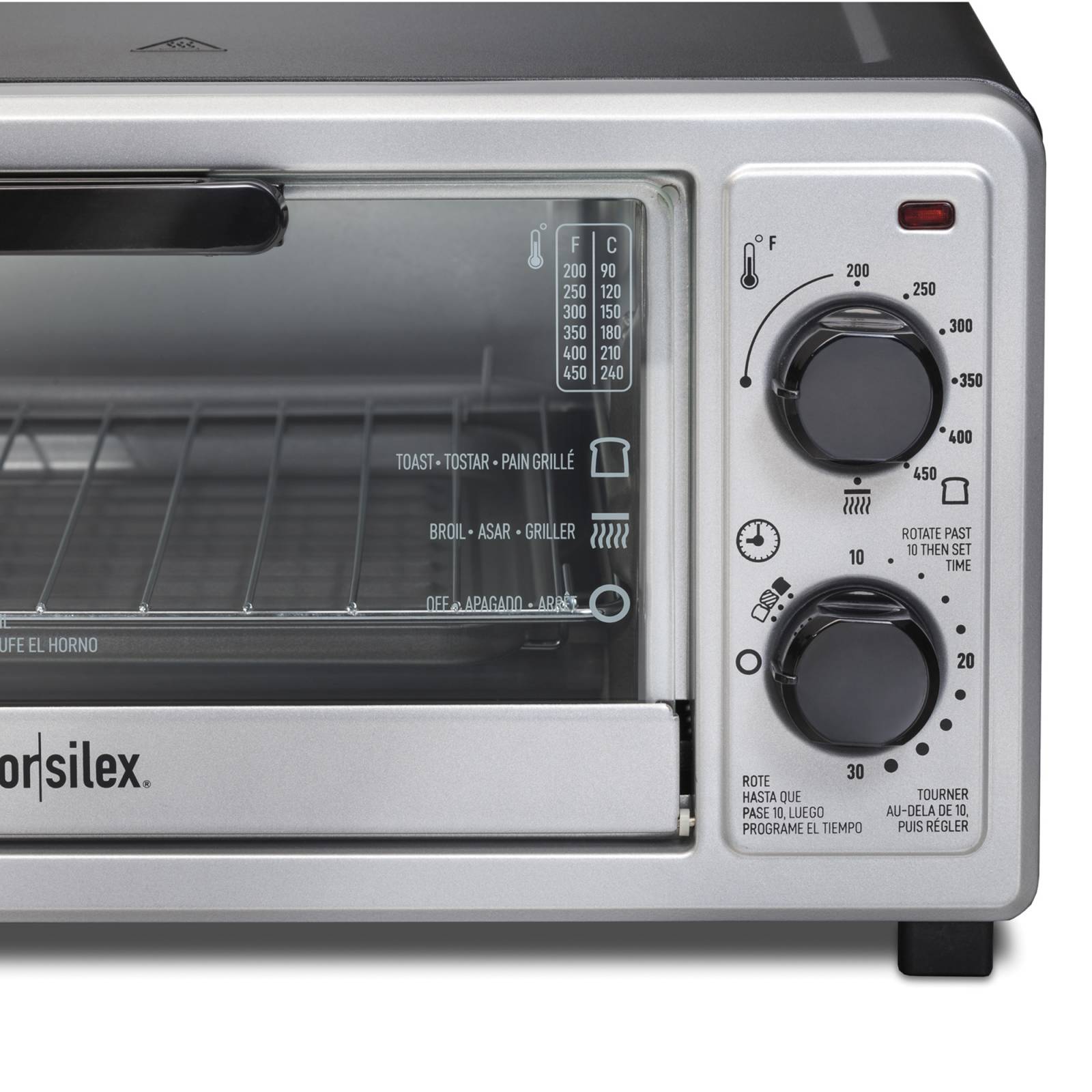 Horno Tostador Proctor Silex 4 Rebanadas Plata   Negro 31260