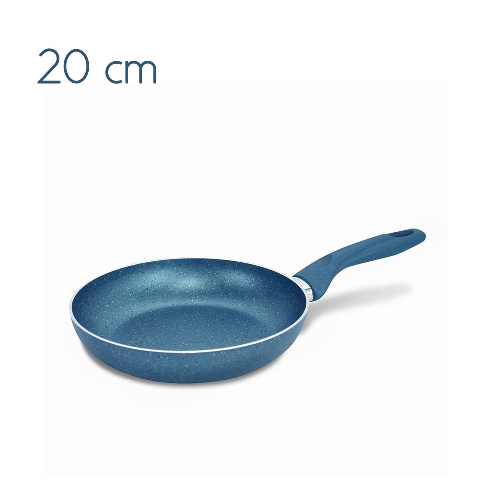 JUEGO DE 3 SARTENES ANTIADHERENTES ROYAL HAUS COLOR AZUL.