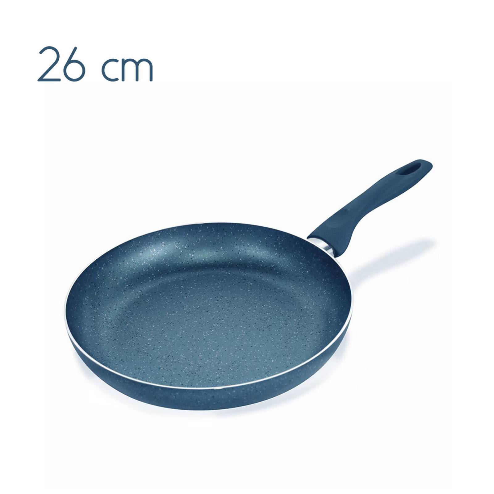 JUEGO DE 3 SARTENES ANTIADHERENTES ROYAL HAUS COLOR AZUL.