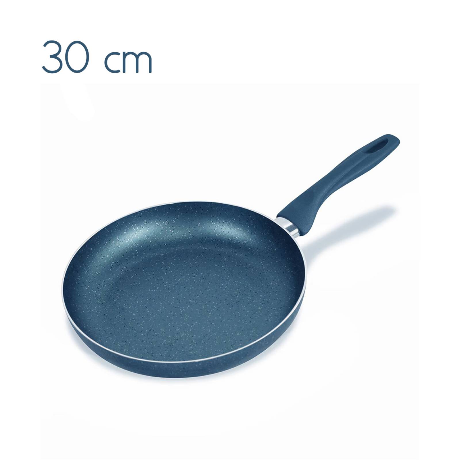 JUEGO DE 3 SARTENES ANTIADHERENTES ROYAL HAUS COLOR AZUL.