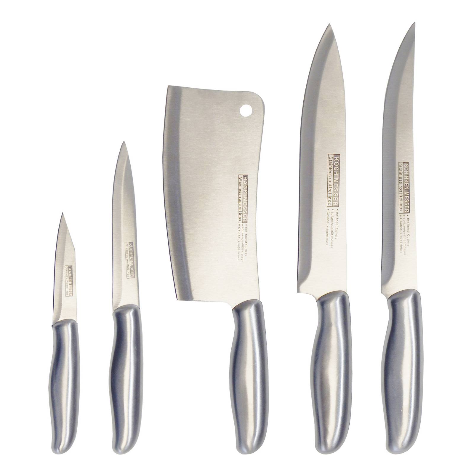 Juego de cuchillos de acero inoxidable 5 piezas Aquila