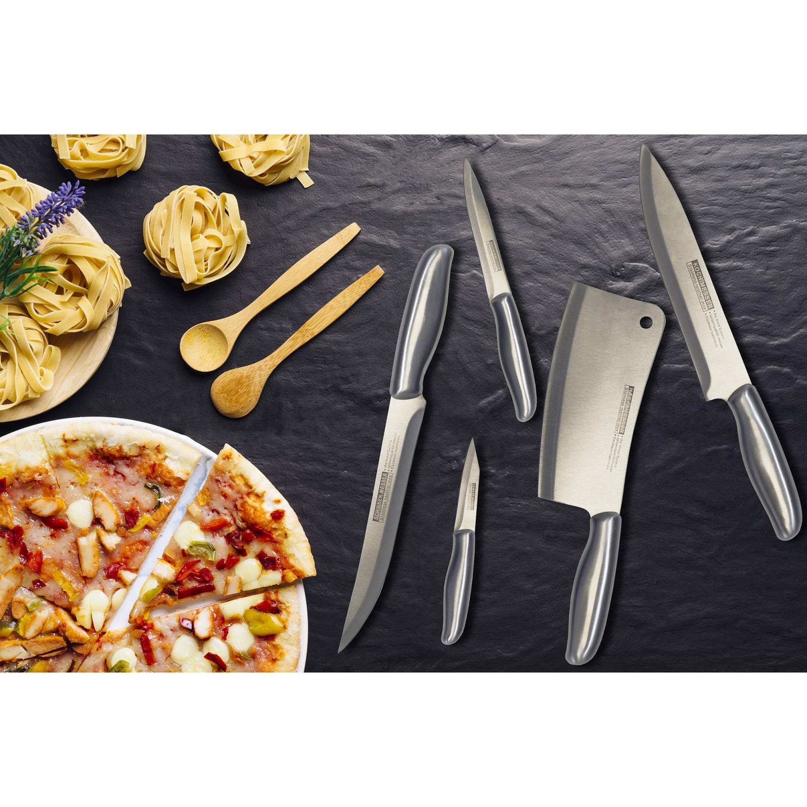 Juego de cuchillos de acero inoxidable 5 piezas Aquila