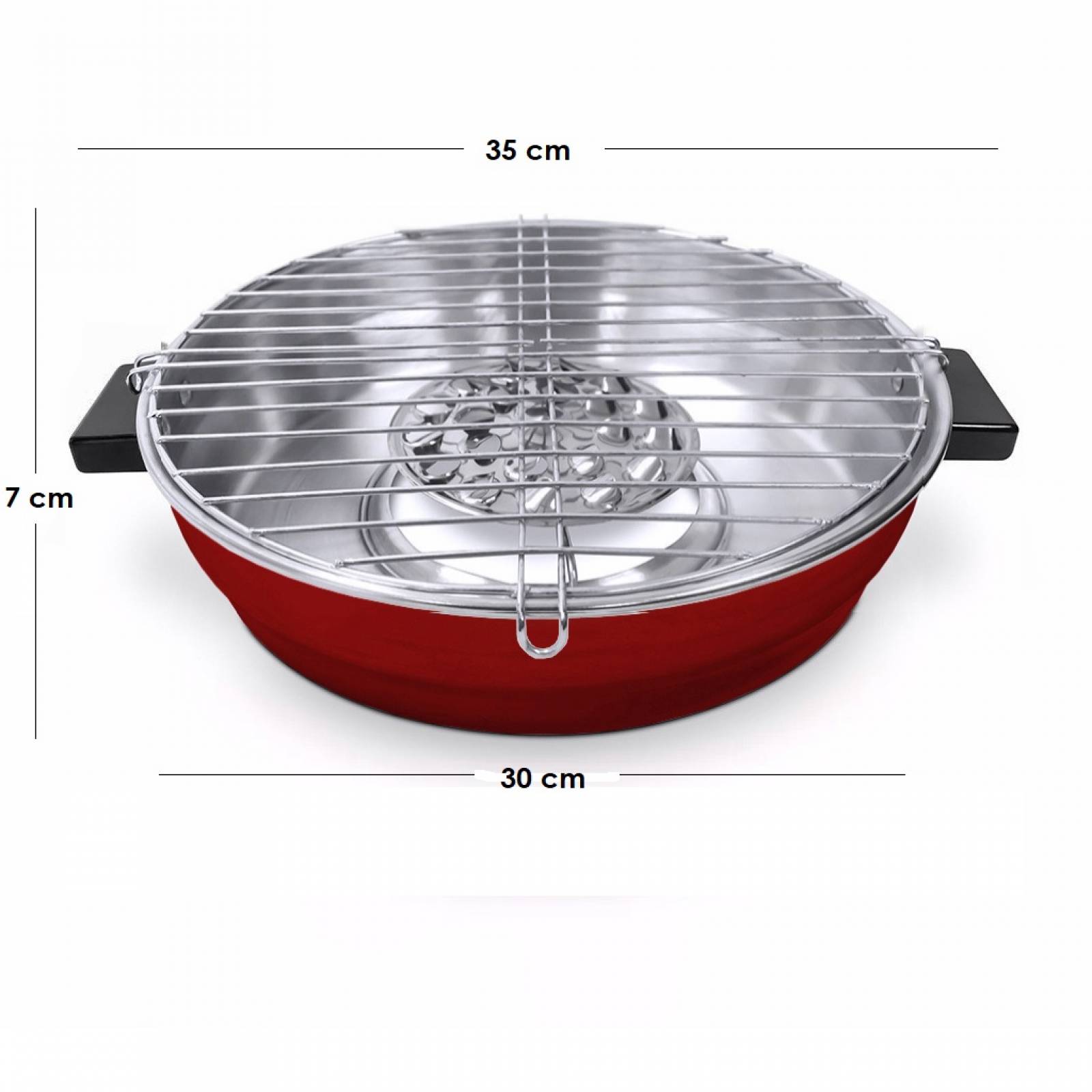 Practi Asador Sarahi Grill Aluminio   Rojo