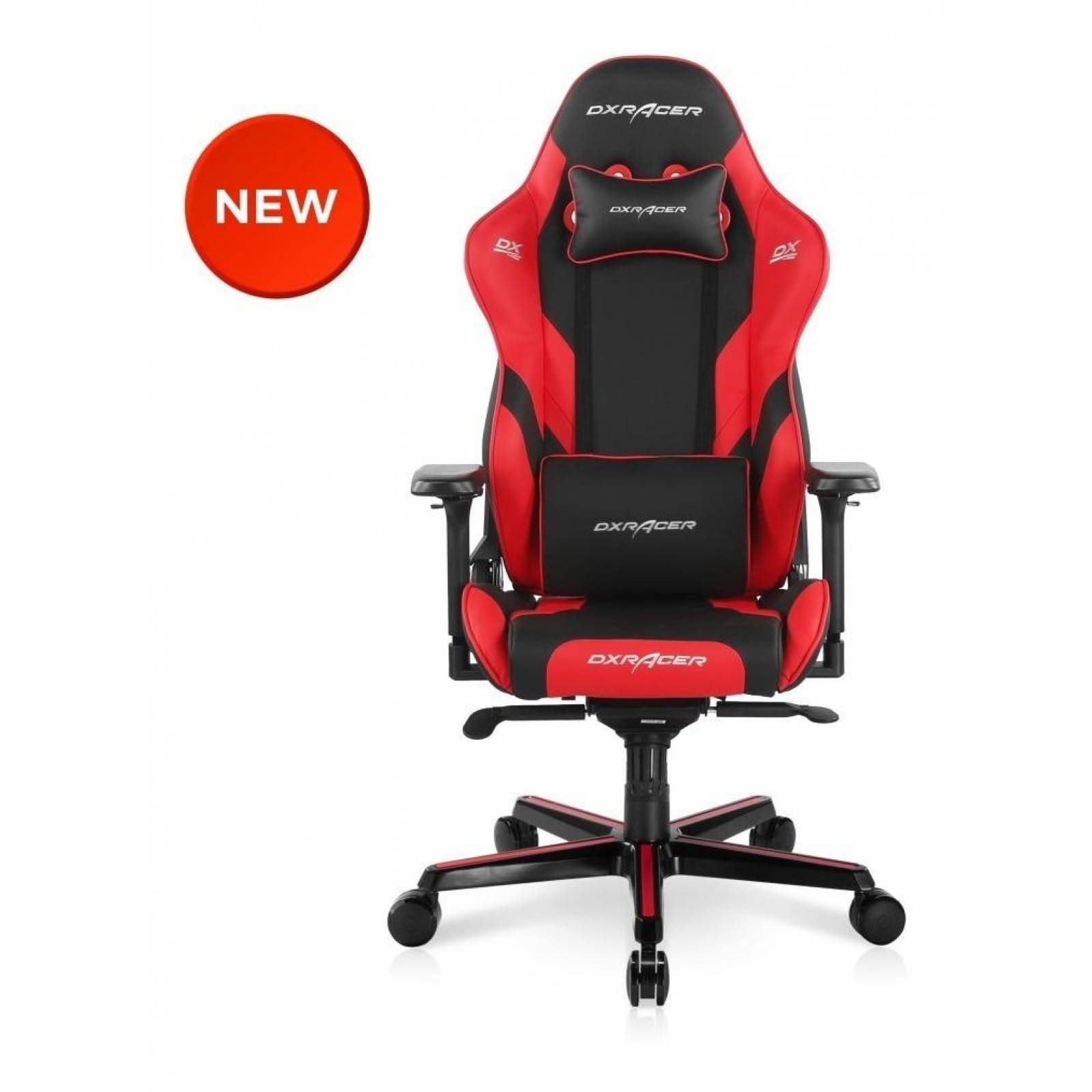 Silla Gamer Pro Modelo Serie G Color Negro Con Rojo Dxracer