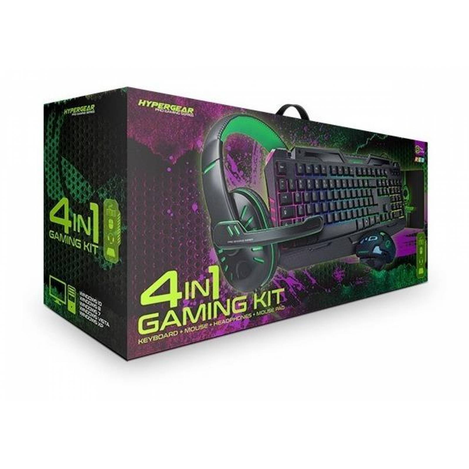 Kit De Juego 4 En 1 Para Pc Gamer - Gaming Kit - Hypergear 