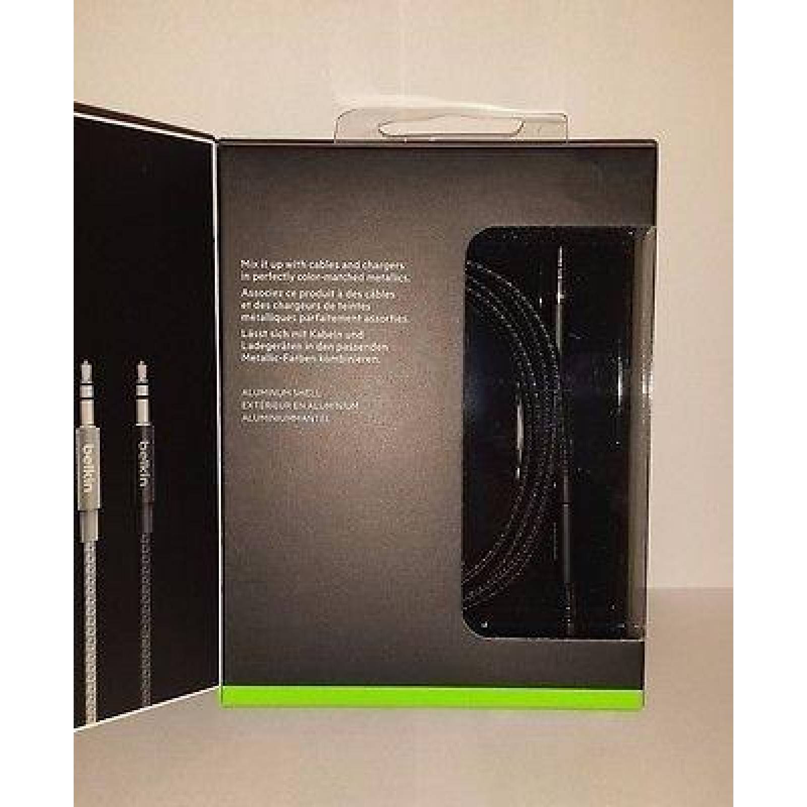 Cable Auxiliar Mixit Metálico 3.5 - 1.2 M - Colores - Belkin