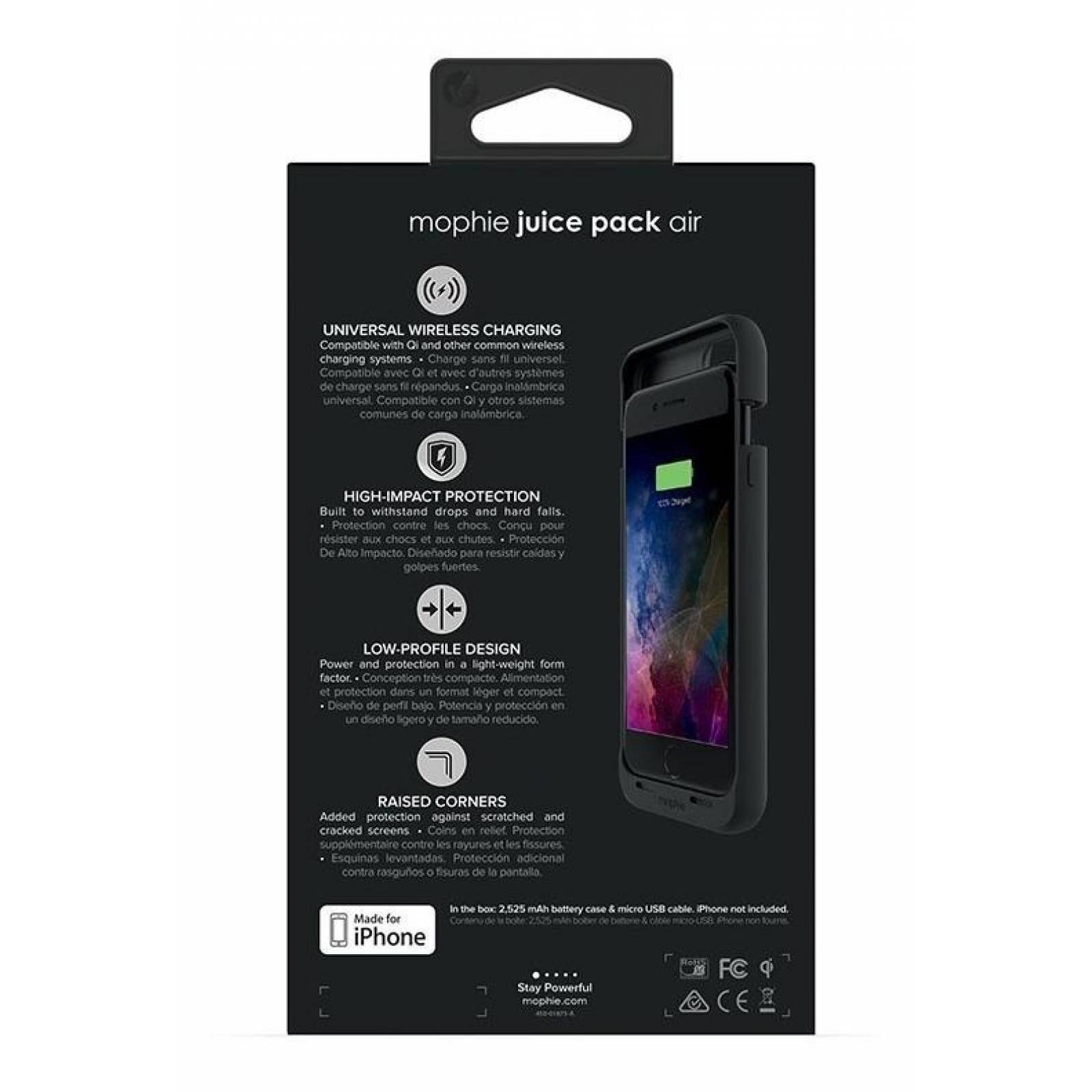 Funda Batería Mophie iPhone 7/8 Juice Pack Air Negro