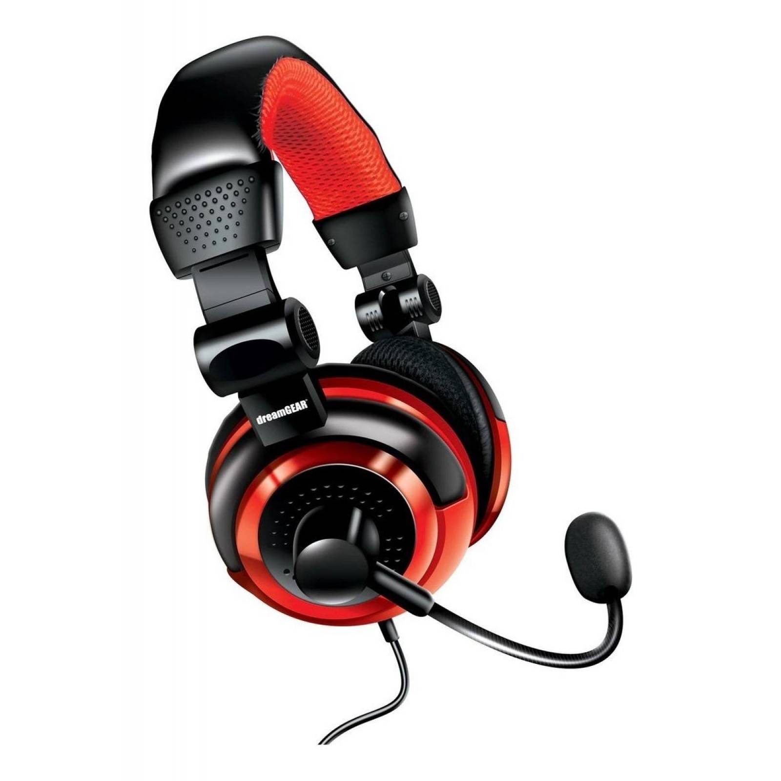 Auriculares Avanzados Con Micrófono Universal Rojo Dreamgear 