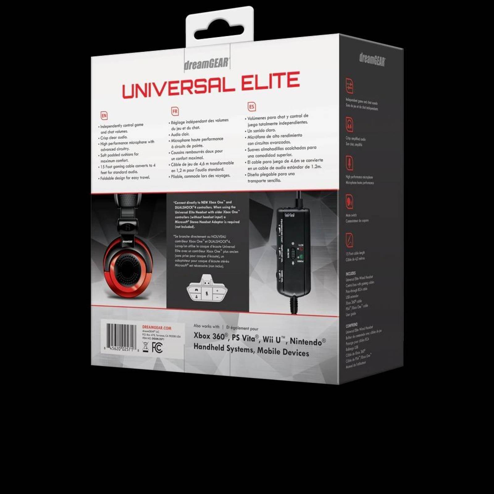 Auriculares Avanzados Con Micrófono Universal Rojo Dreamgear 