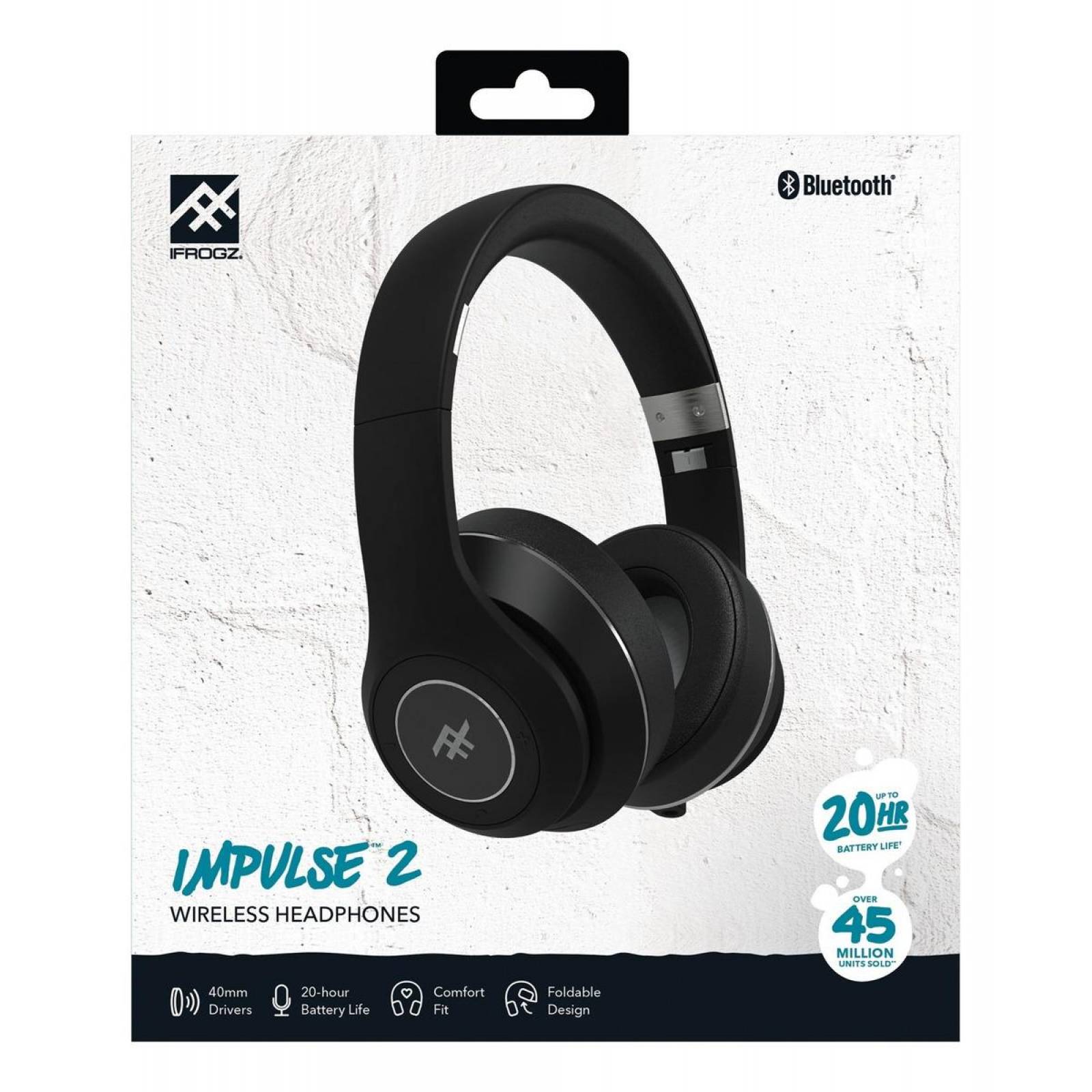 Audífonos Inalámbricos Ifrogz Impulse 2 Bluetooth Negro 