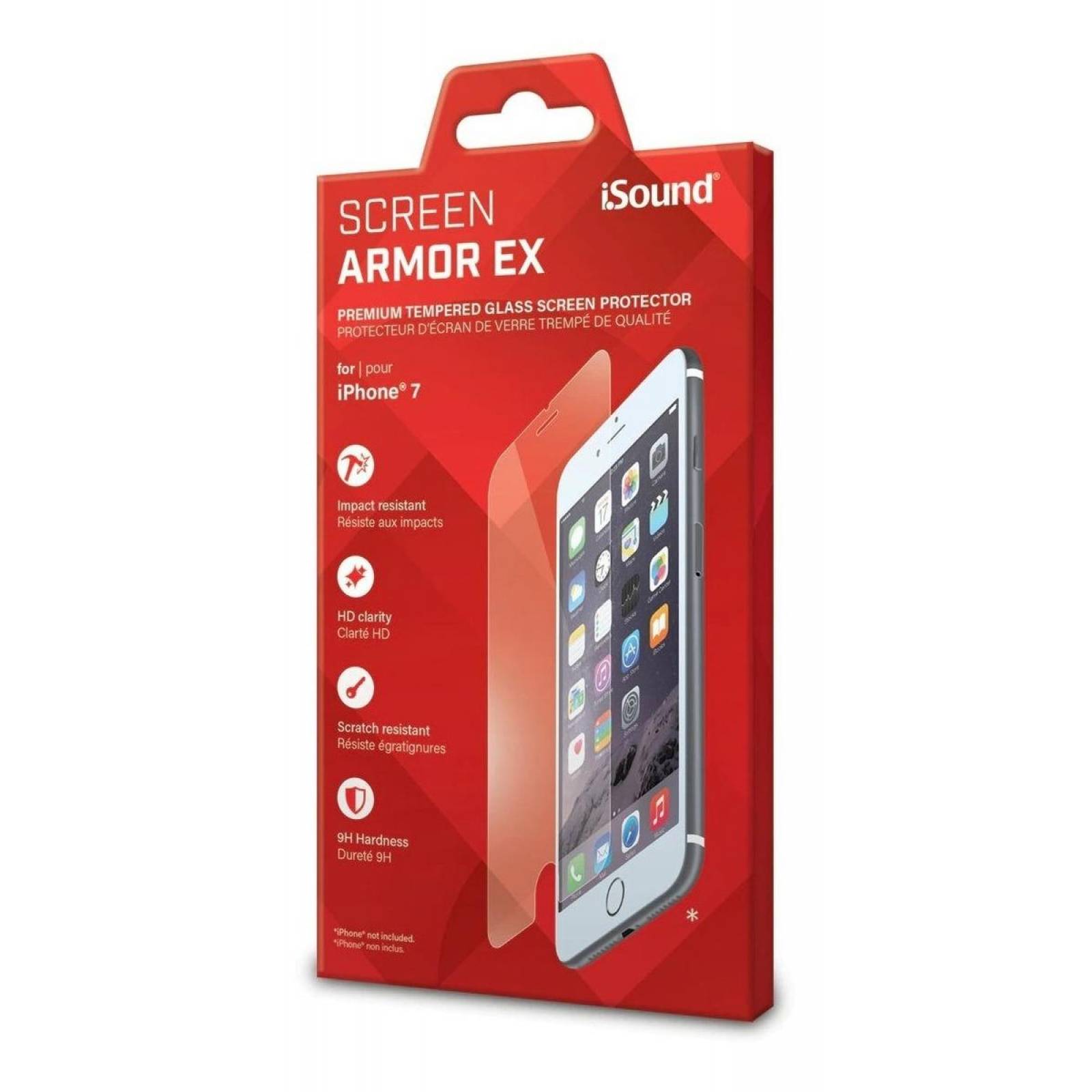 Mica De Cristal Templado Para iPhone 8 Plus & 7 Plus Isound 