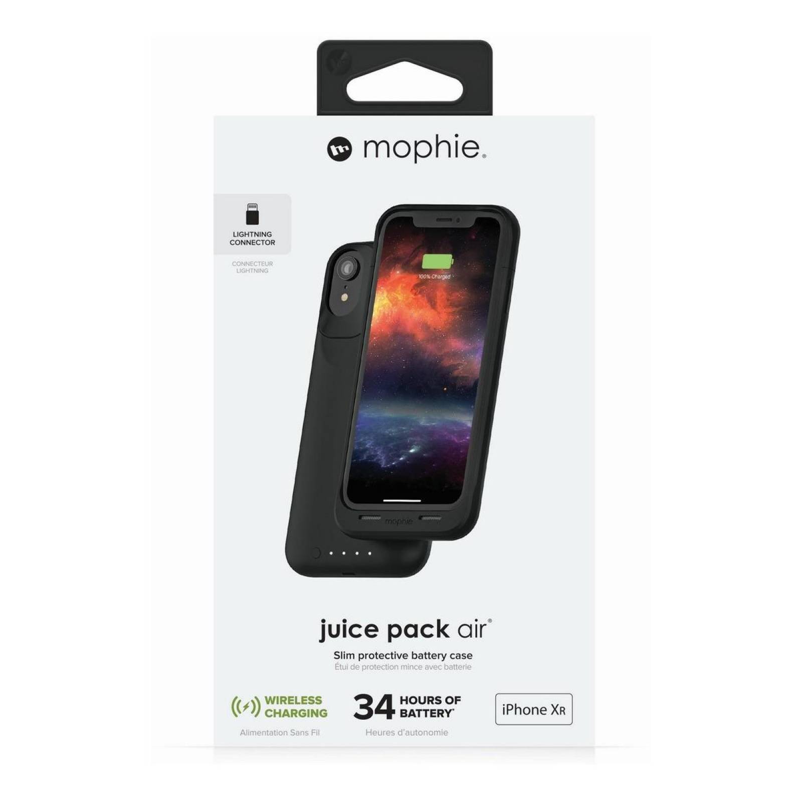 Funda Cargador Para iPhone XR Negro Juice Pack Air - Mophie 
