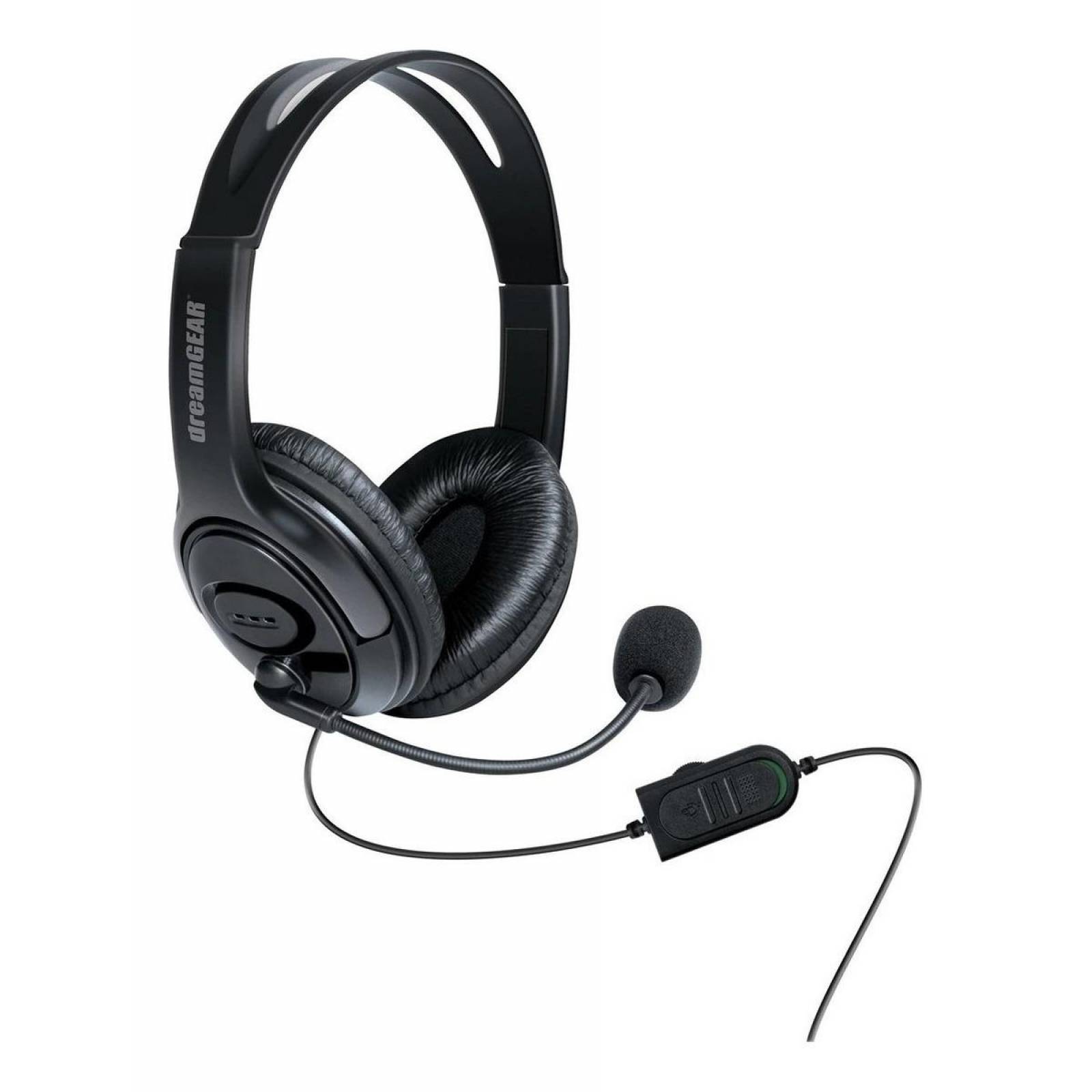 Audífonos De Diadema Para Videojuegos Negro Modelo X-Talk Wired Headseat Marca DREAMGEAR 
