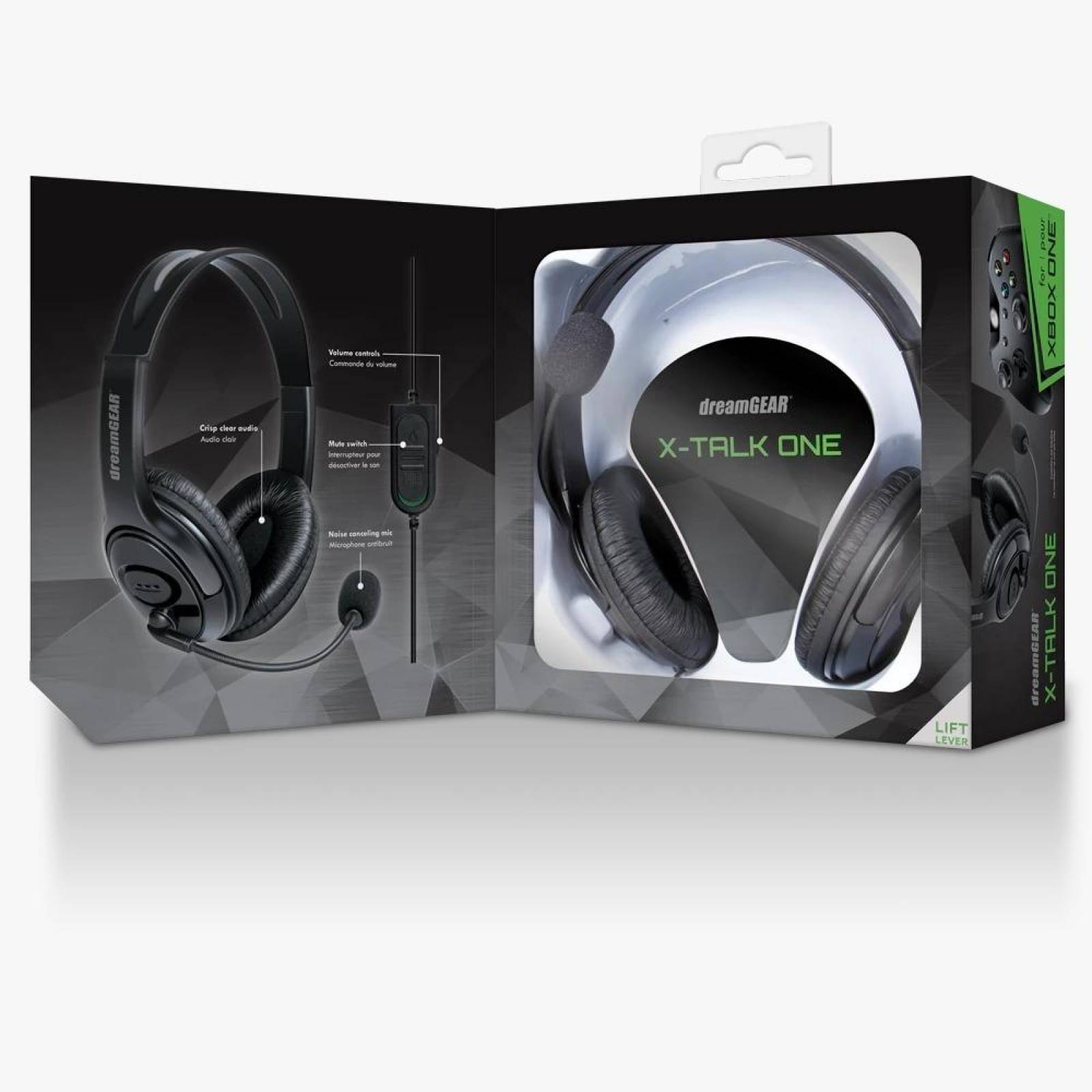 Audífonos De Diadema Para Videojuegos Negro Modelo X-Talk Wired Headseat Marca DREAMGEAR 