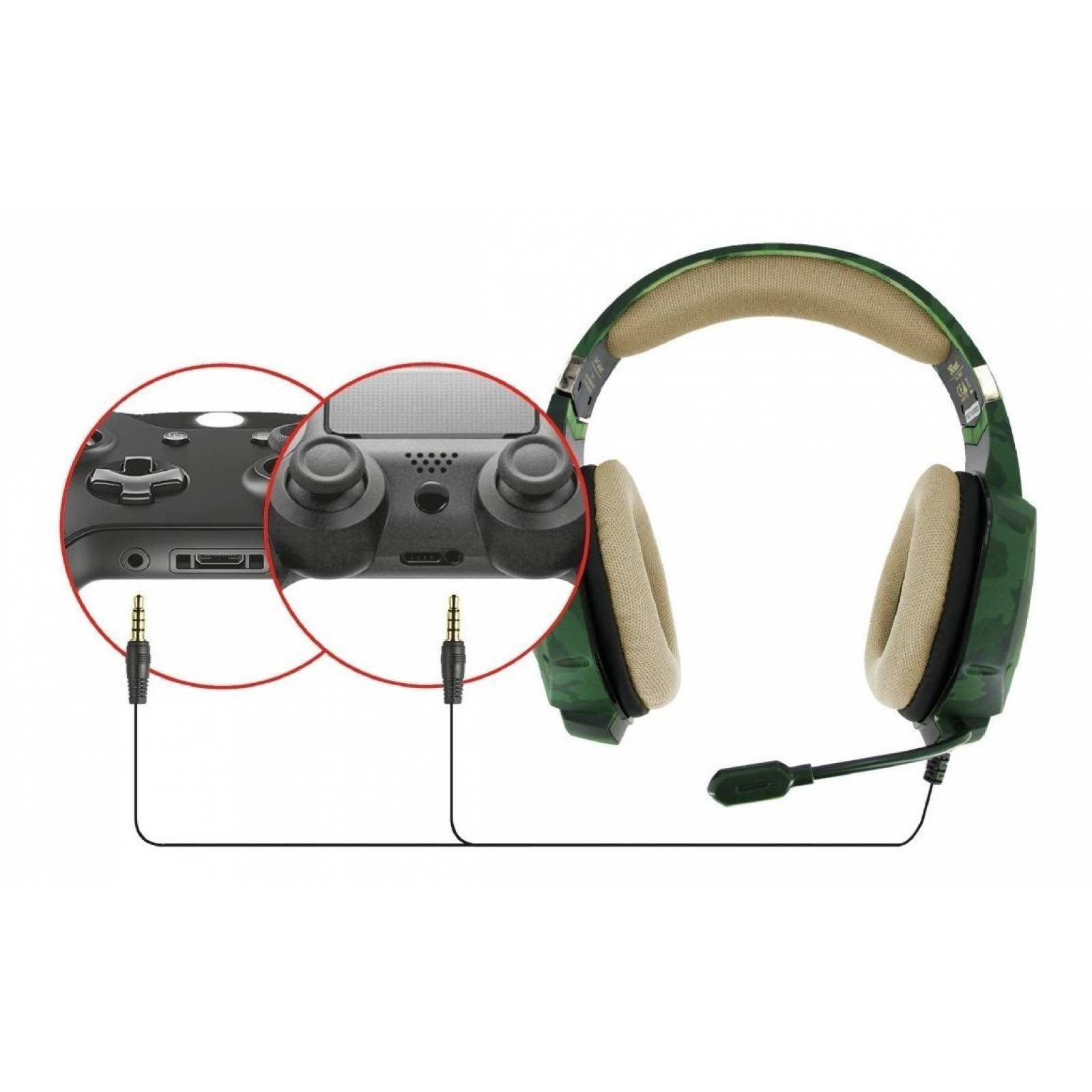 Diadema Gamer X-talk Para Xbox One Color Camuflaje - Diadema 