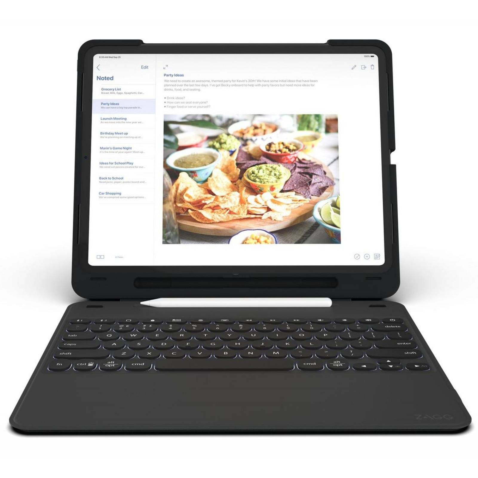 Teclado Zagg Slim Book Go Para iPad Pro 12.9'' (3a Gen) 