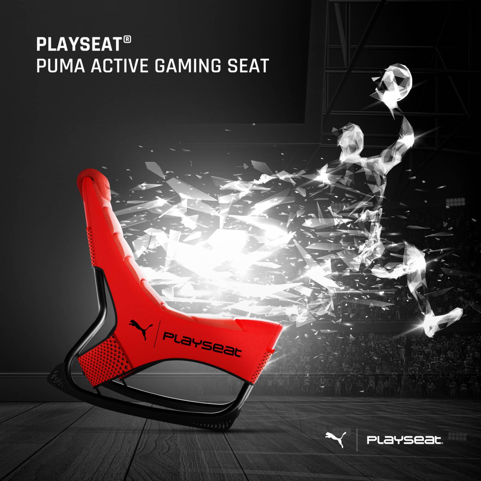 Asiento Gamer Playseat modelo Puma Game Seat color Rojo 