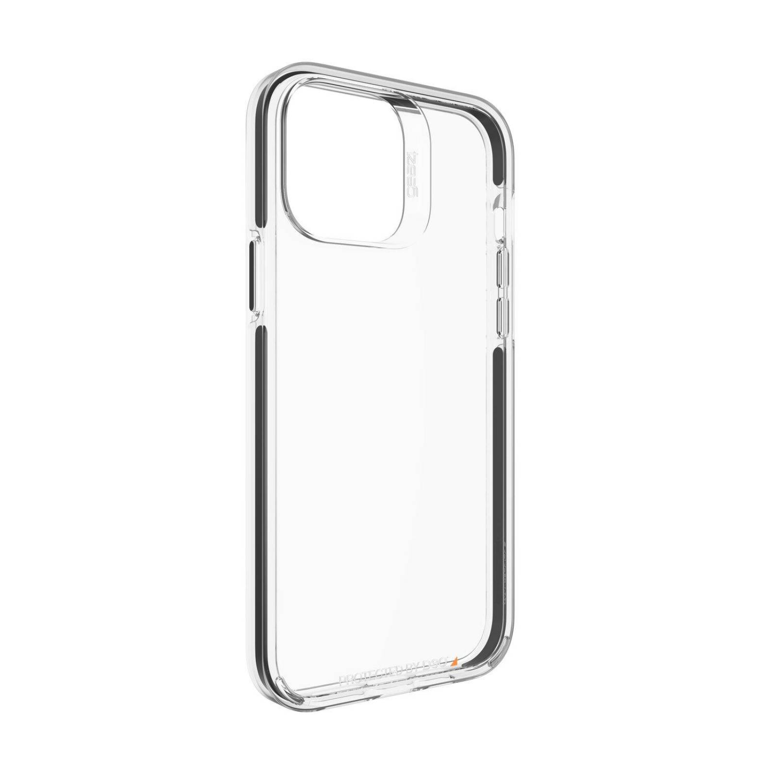Funda Gear4 Santa Cruz para iPhone 13 Pro Max - Transparente con Borde Negro 