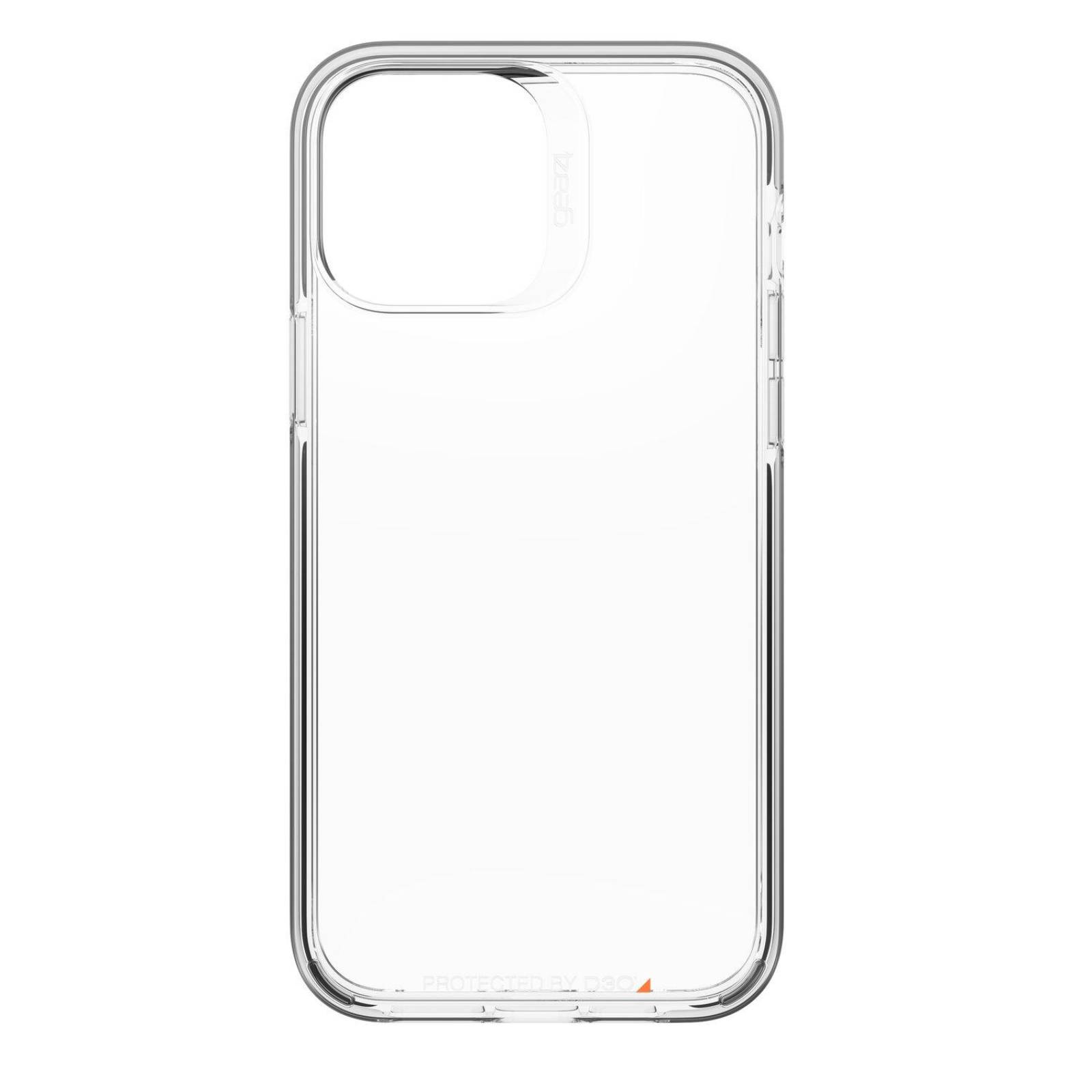 Funda Gear4 Santa Cruz para iPhone 13 Pro Max - Transparente con Borde Negro 