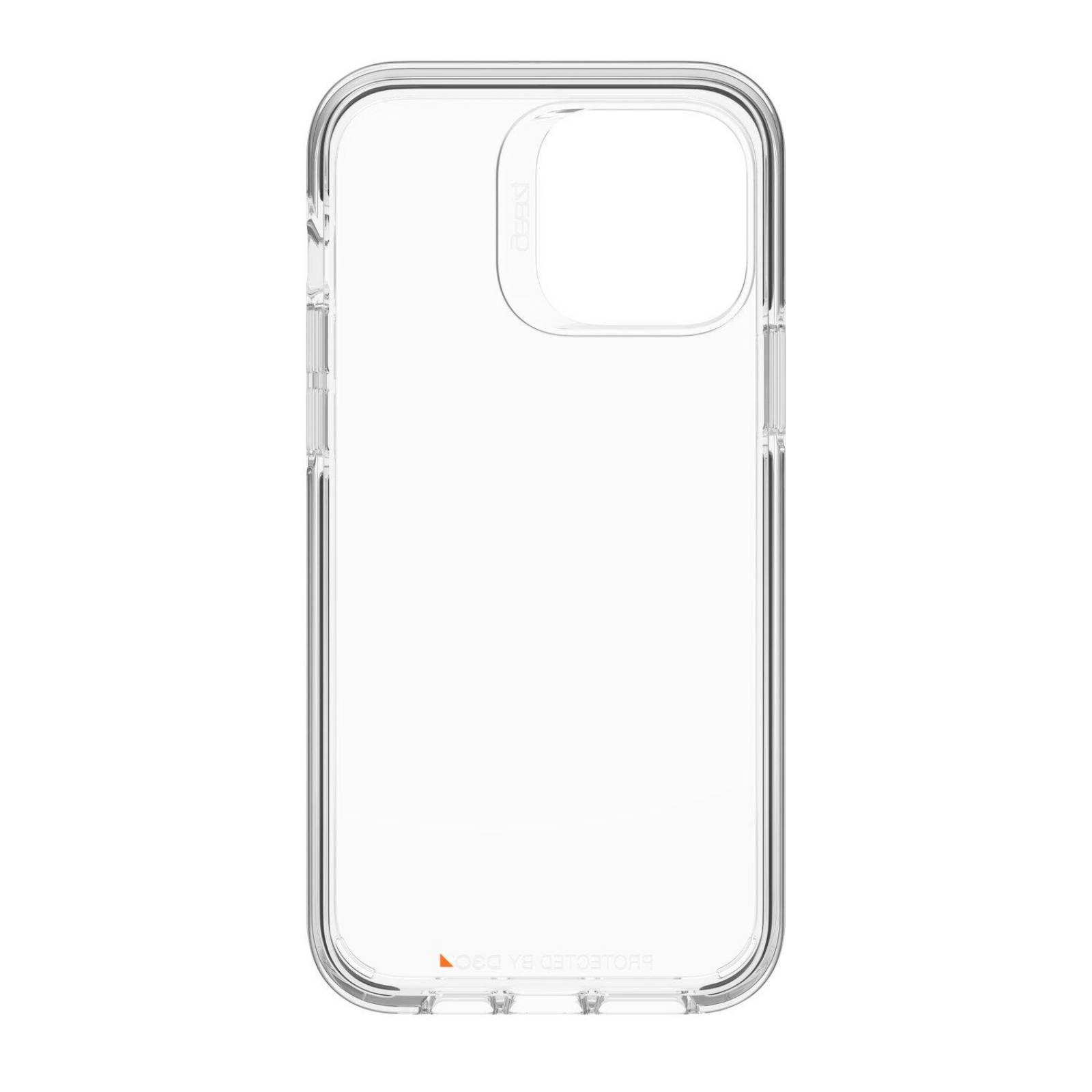 Funda Gear4 Santa Cruz para iPhone 13 Pro Max - Transparente con Borde Negro 