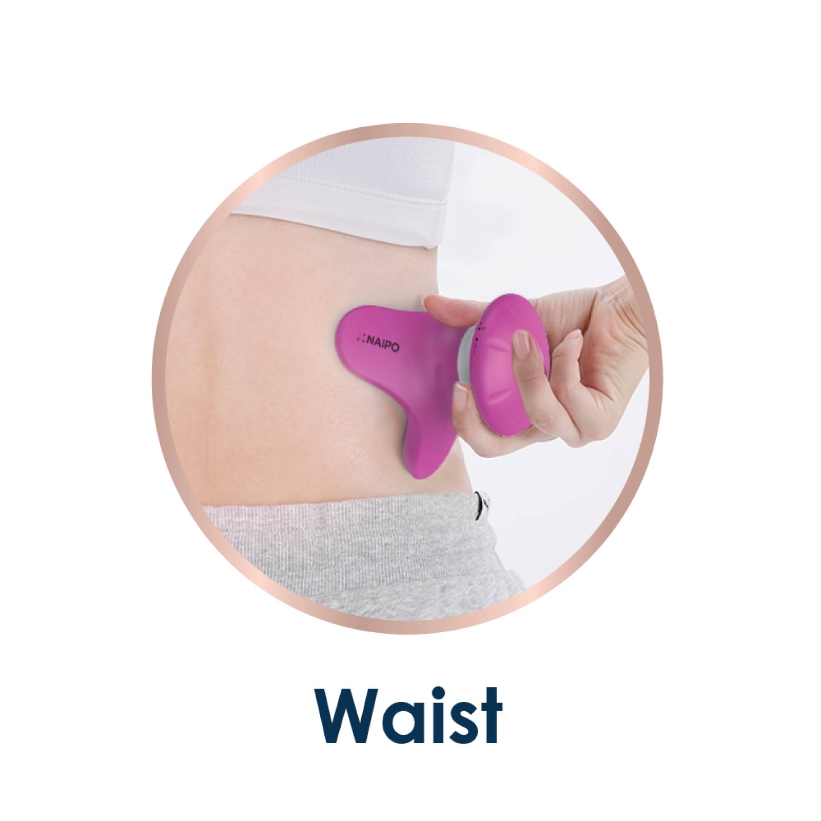 Mini masajeador impermeable - Rosa 