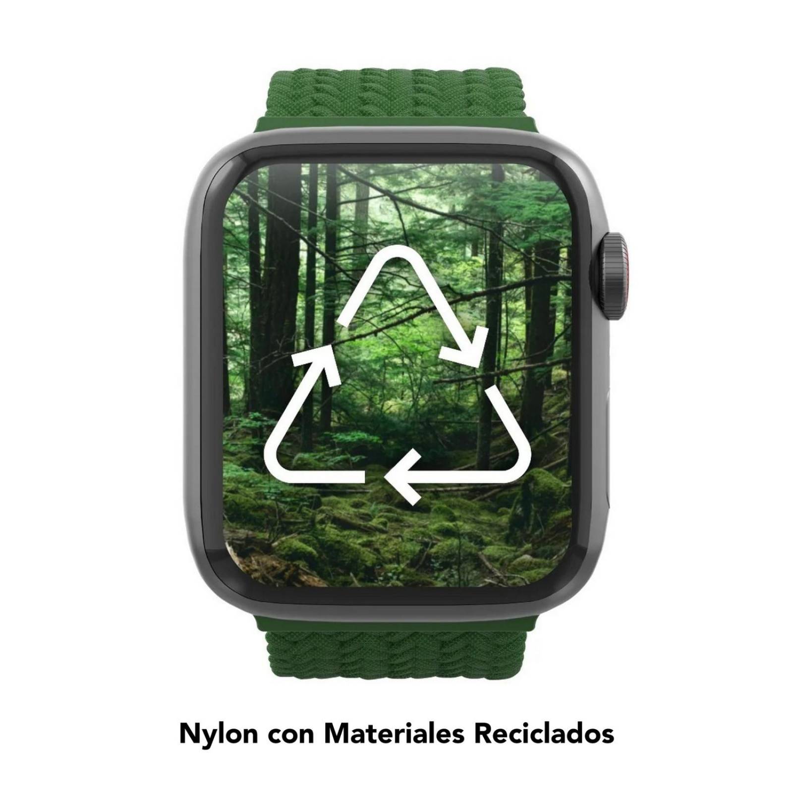 Correa de reloj trenzada Gear4 talle Medium para Apple Watch de 41/40/38mm - Azul Marino 