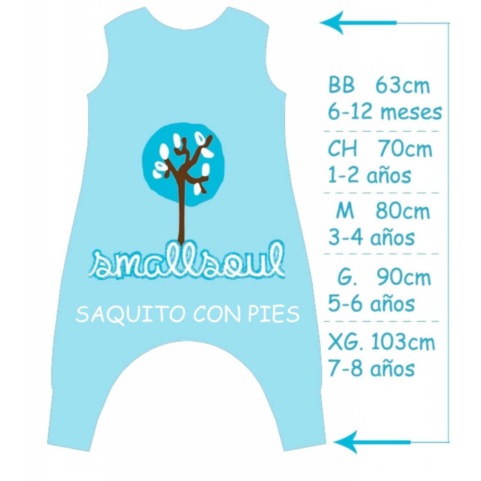 Saquito de dormir multicolor para bebé G