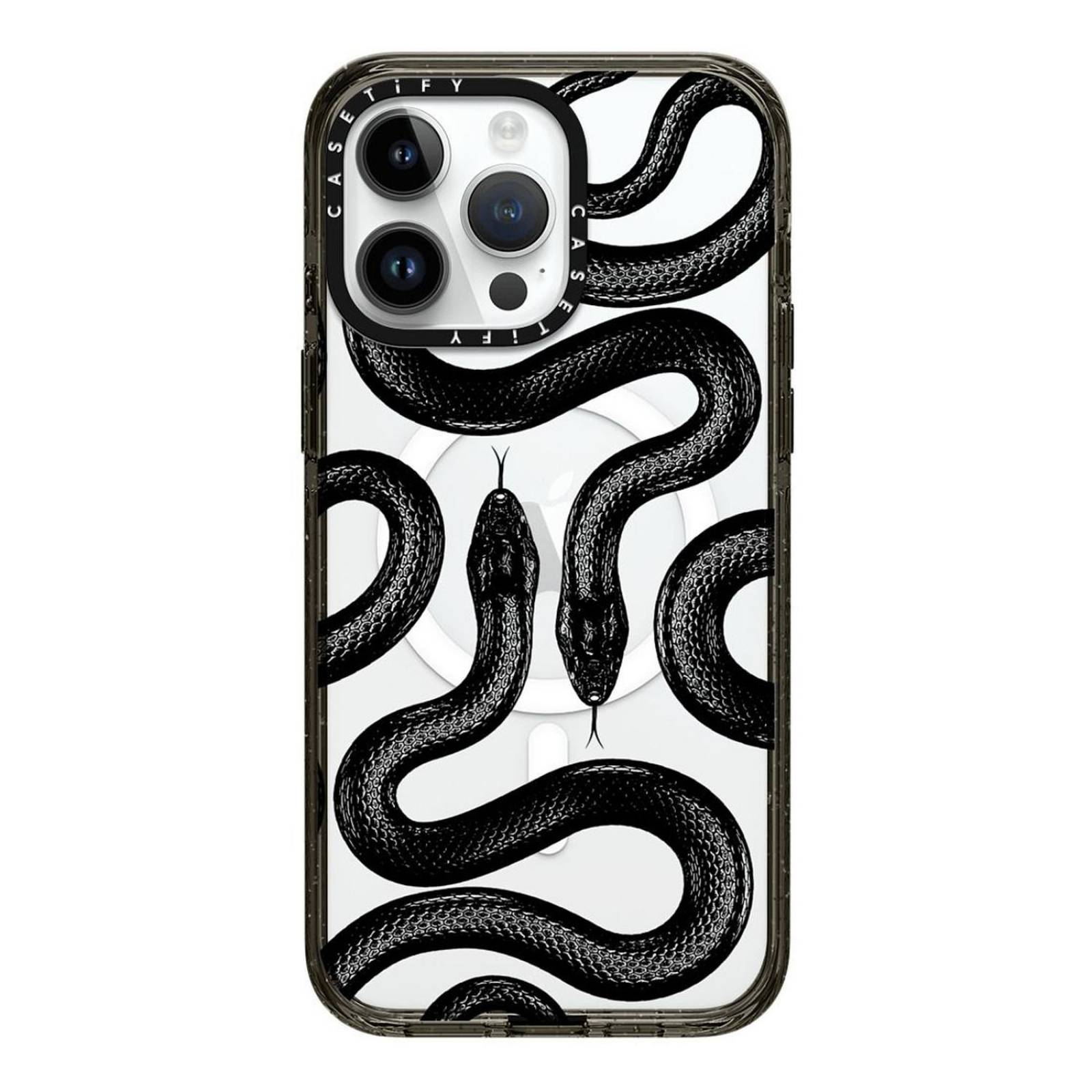 Case CASETiFY Black Kingsnake para iPhone 15 Pro 