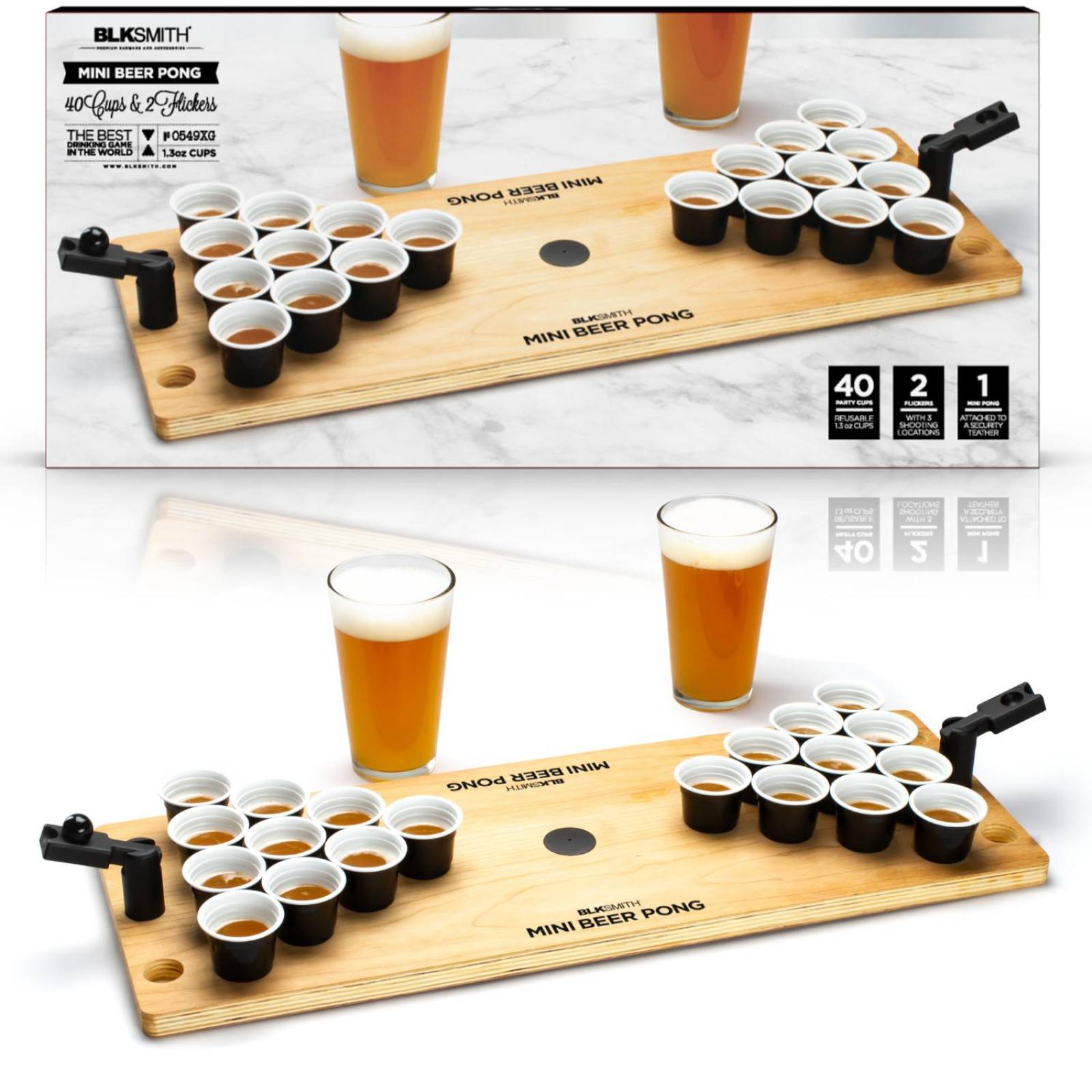 Juego De Mesa Mini Beer Pong 