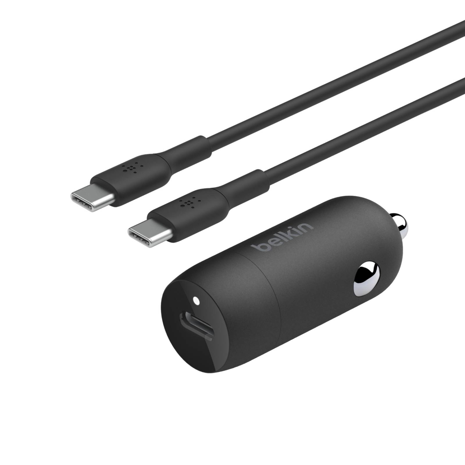 Cargador De Coche 30W Usb-C + Cable Usb-C A Usb-C