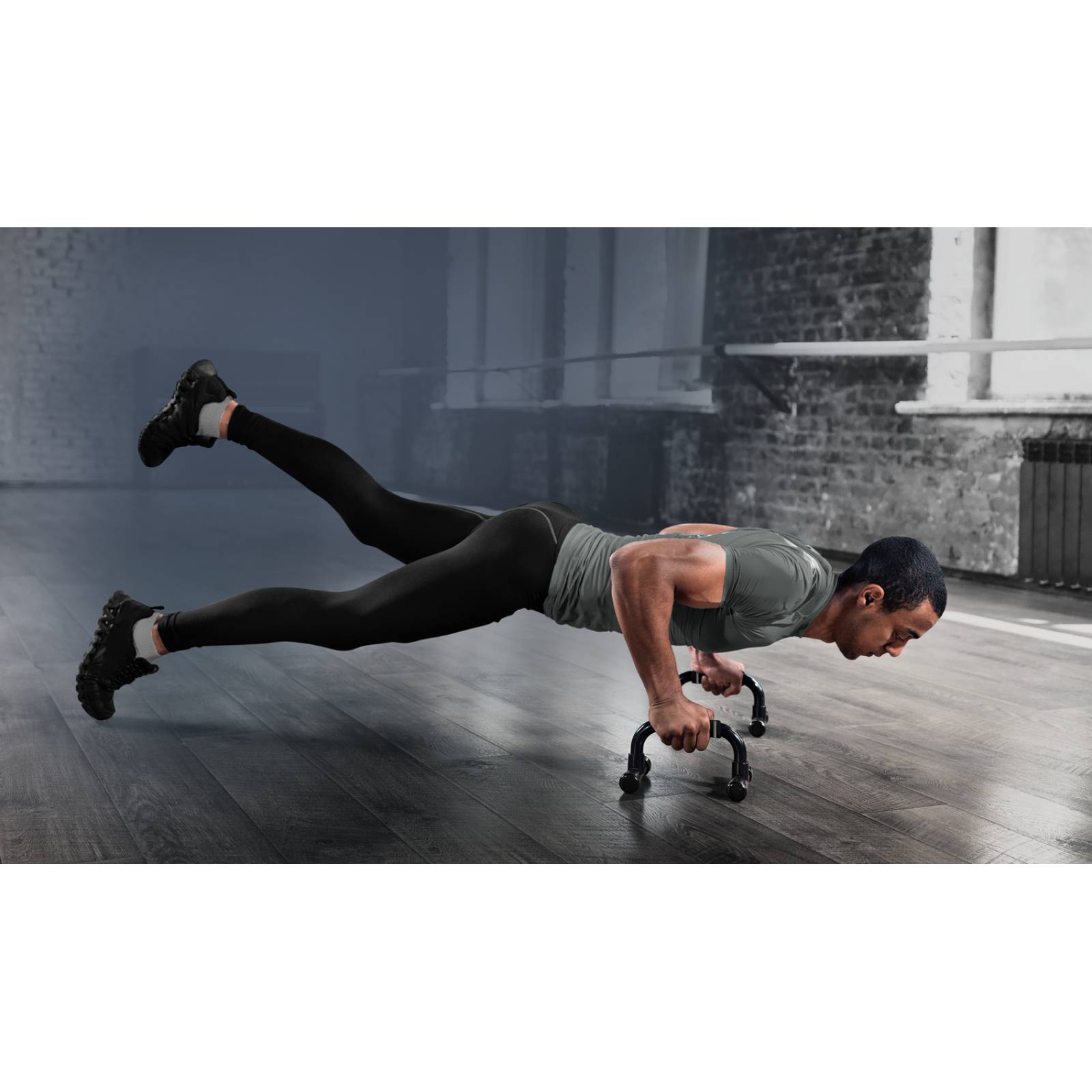 Barras de Flexiones De Ejercicio Negro Tko 