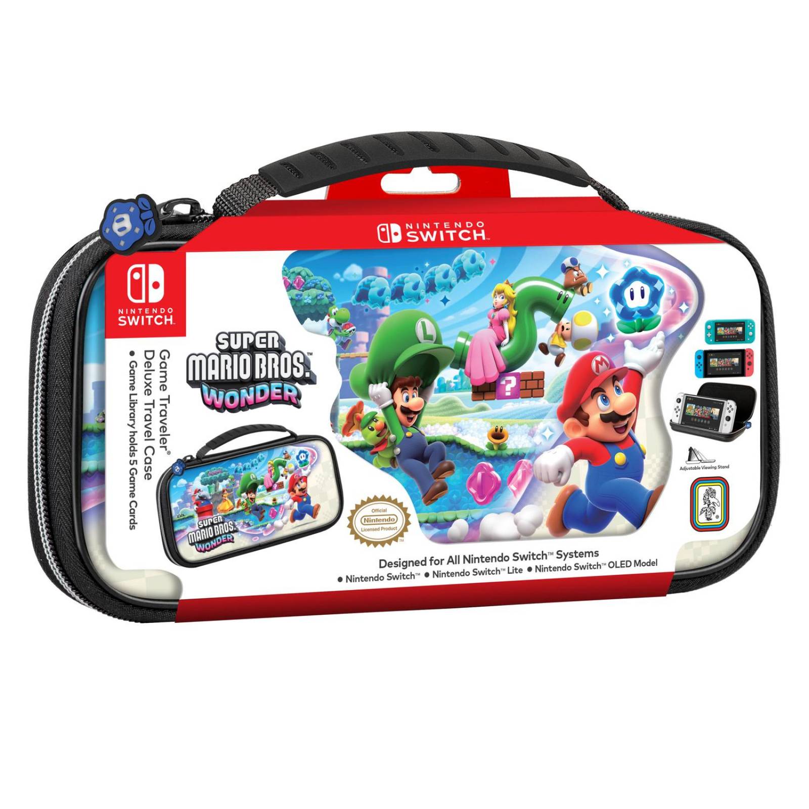 Estuche Nintendo Switch Super Mario Wonder Negro RDS 