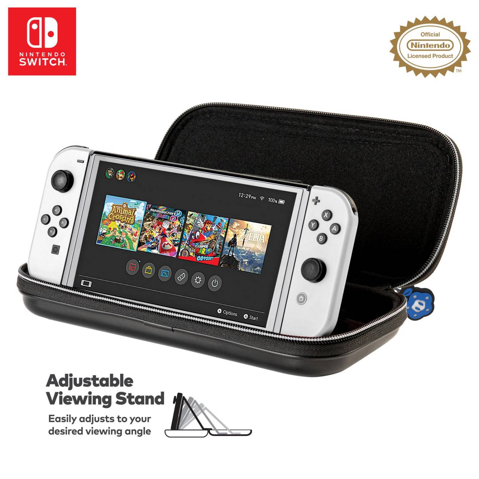 Estuche Nintendo Switch Super Mario Wonder Negro RDS 