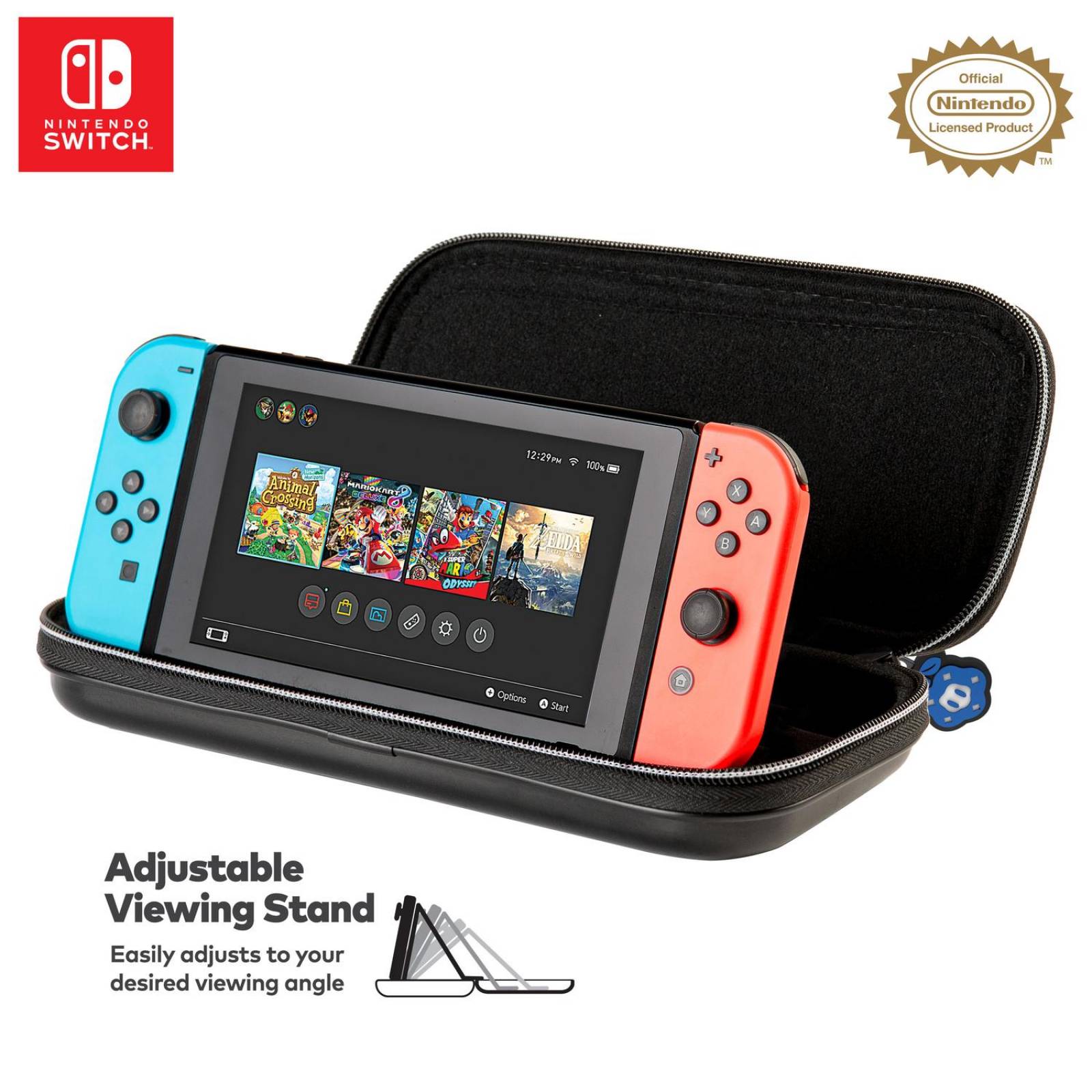 Estuche Nintendo Switch Super Mario Wonder Negro RDS 
