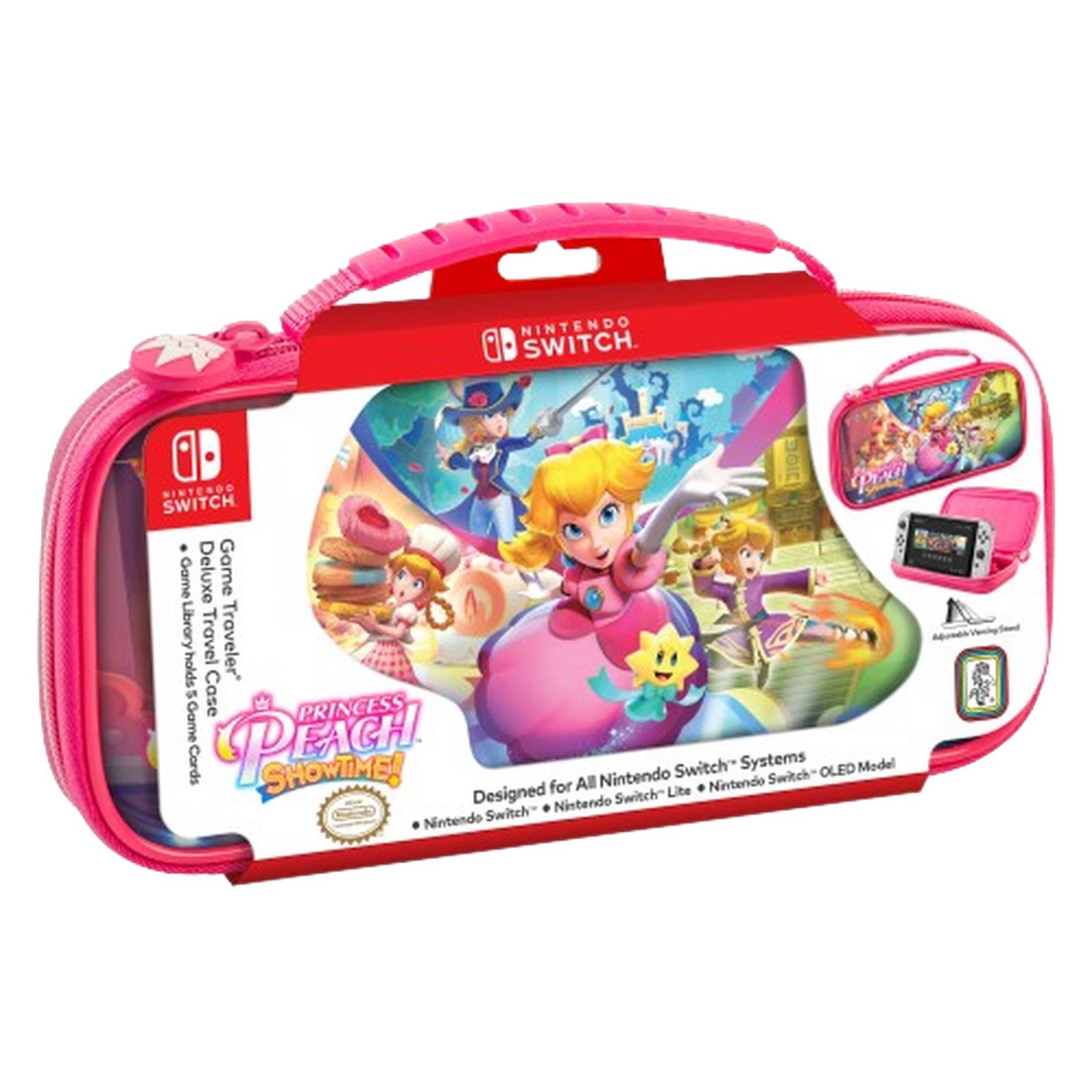 Estuche Nintendo Switch Princesa Peach Rosa Hori 