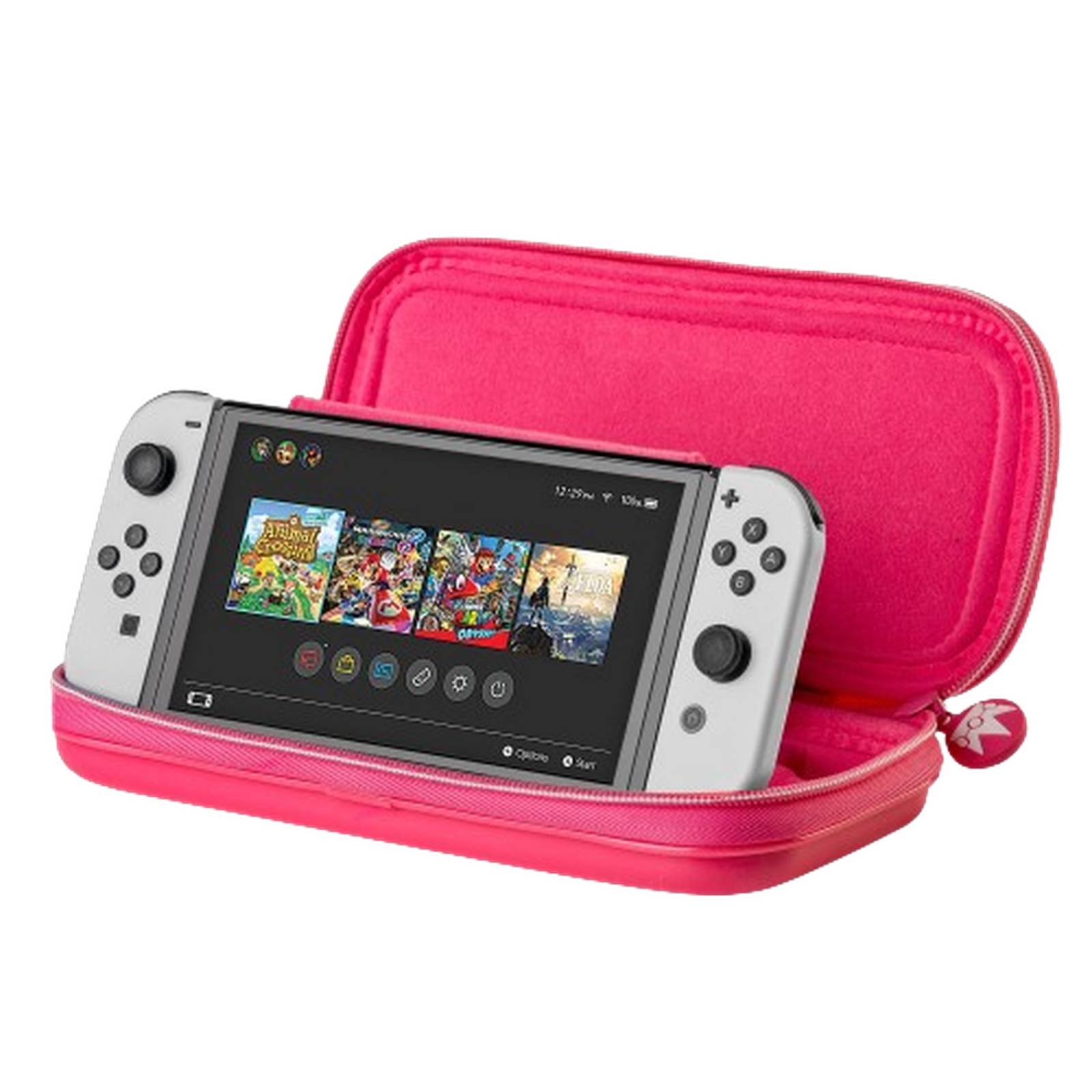 Estuche Nintendo Switch Princesa Peach Rosa Hori 