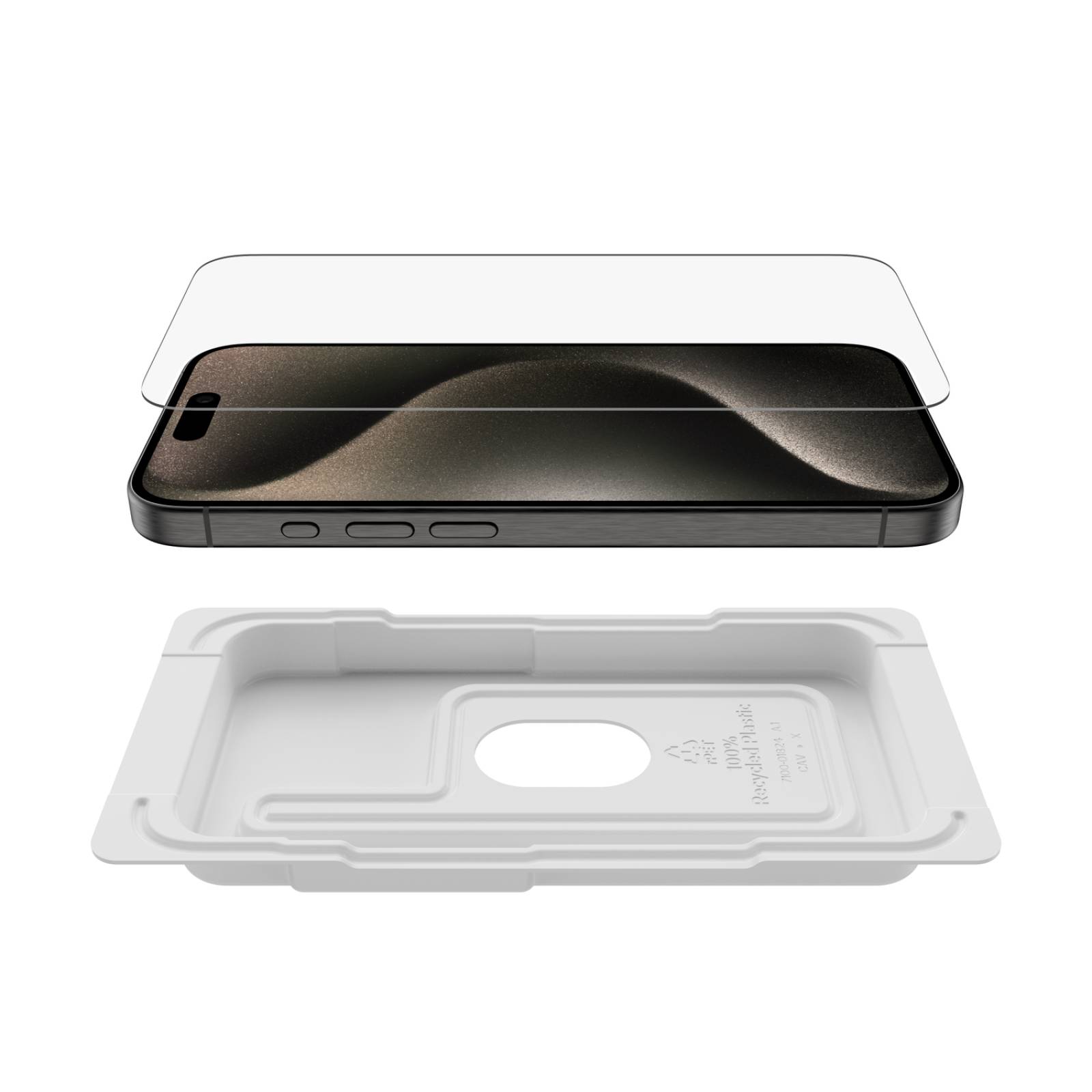 Mica de vidrio templado para iPhone 15 Pro Belkin 