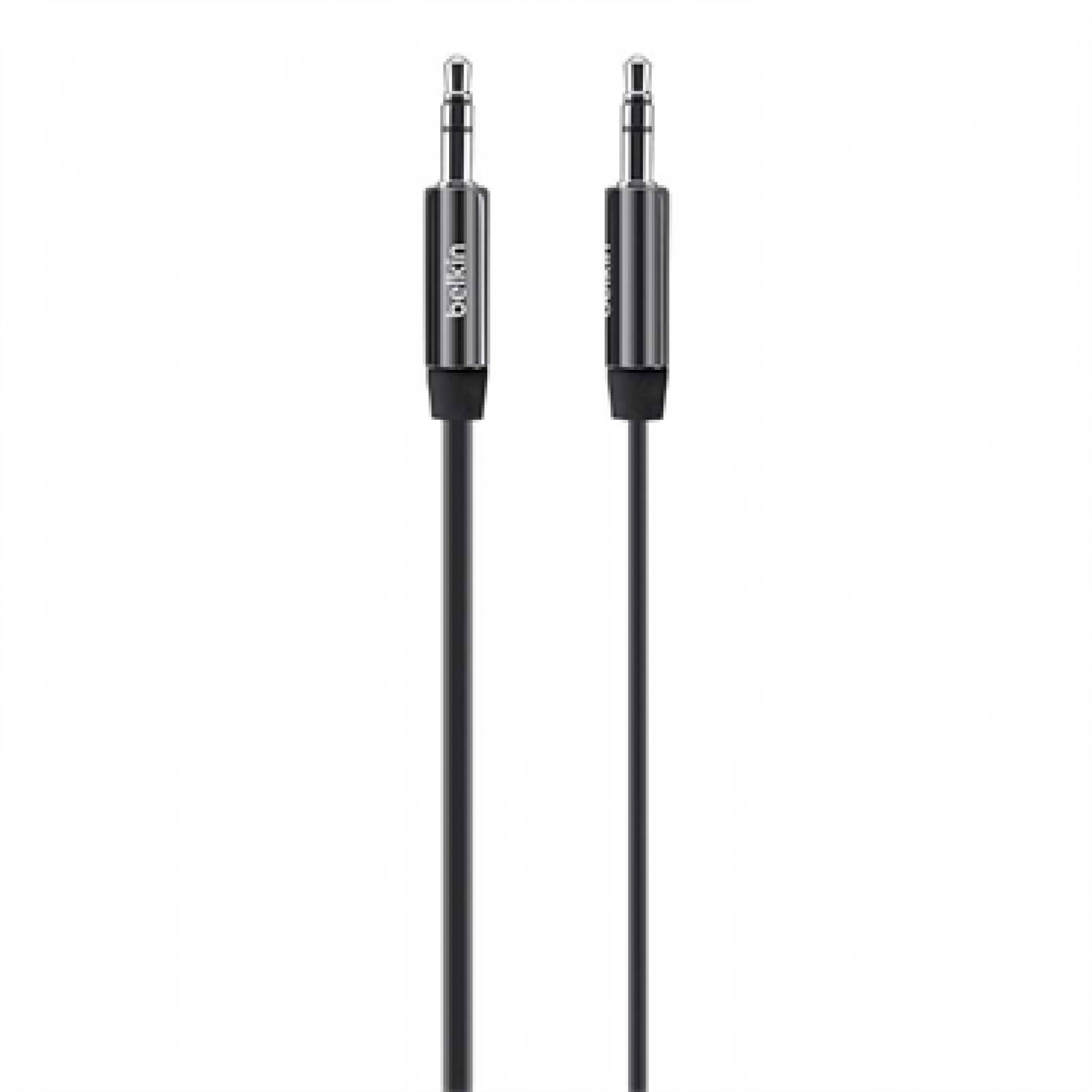 Cable Auxiliar Audio Plug 3.5 Color Negro 1.2 M Marca Belkin 