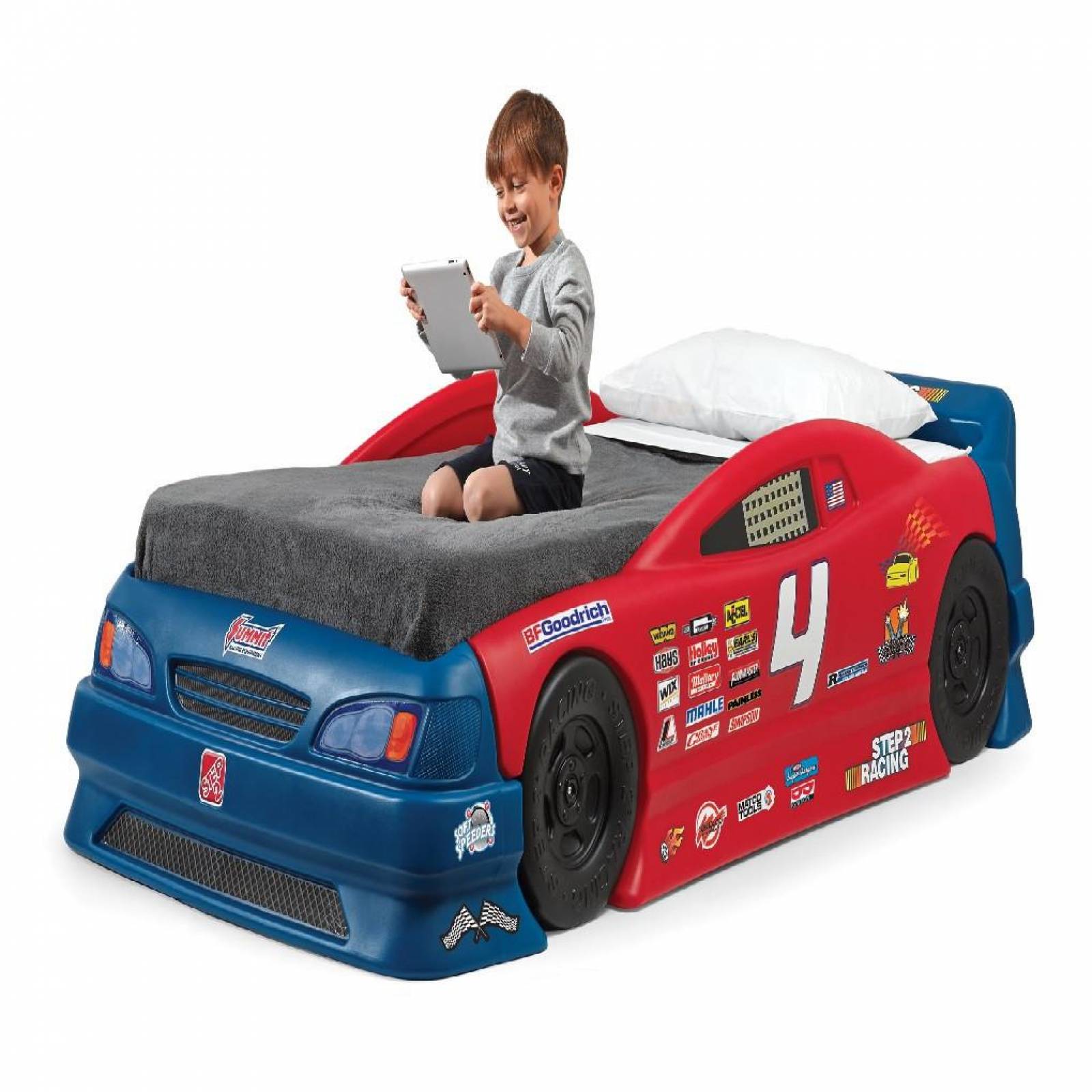 CAMA AUTO DE CARRERAS NASCAR/NIÑOS/STEP2