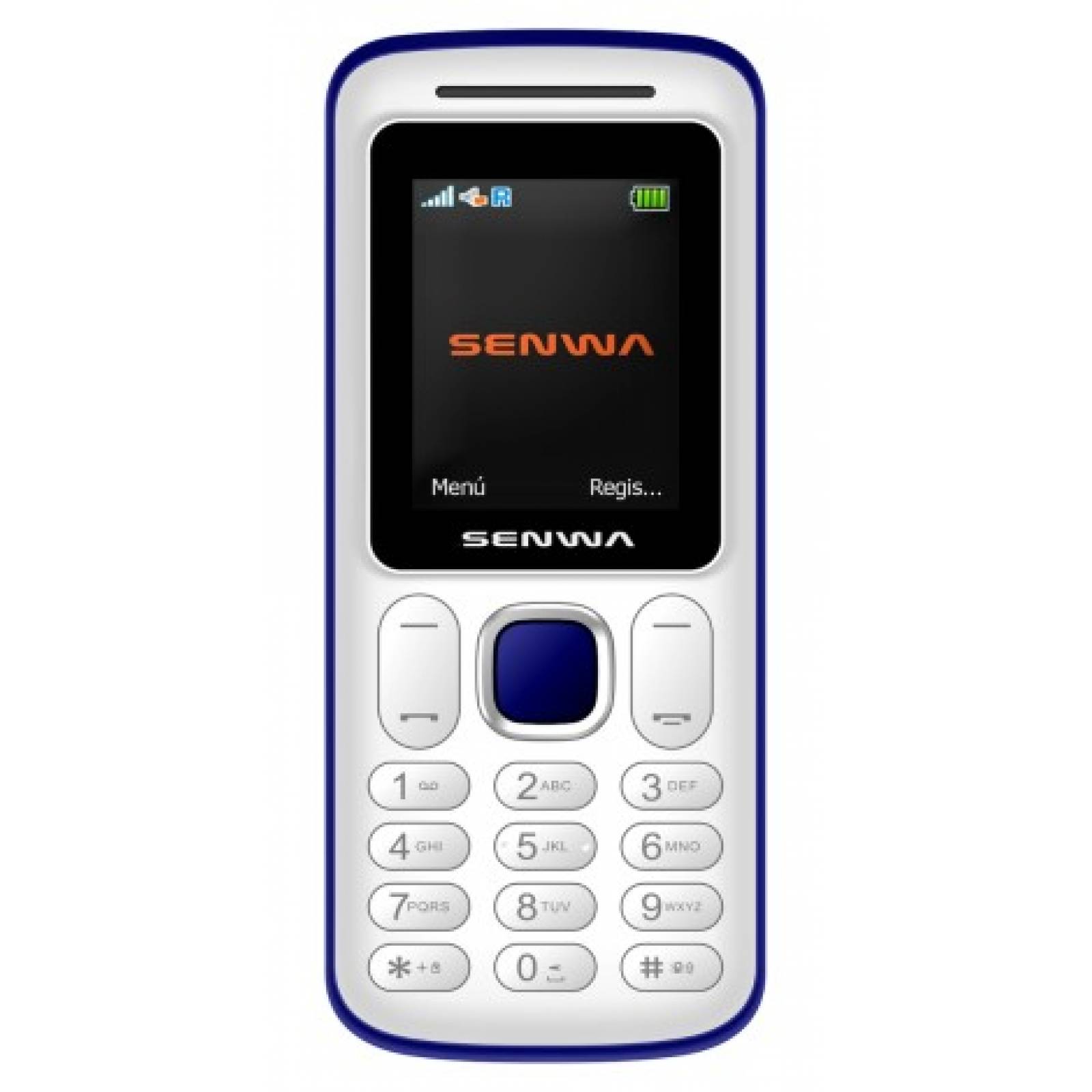 Celular  SENWA 2G S301 DISCO Color BLANCO/AZUL Telcel