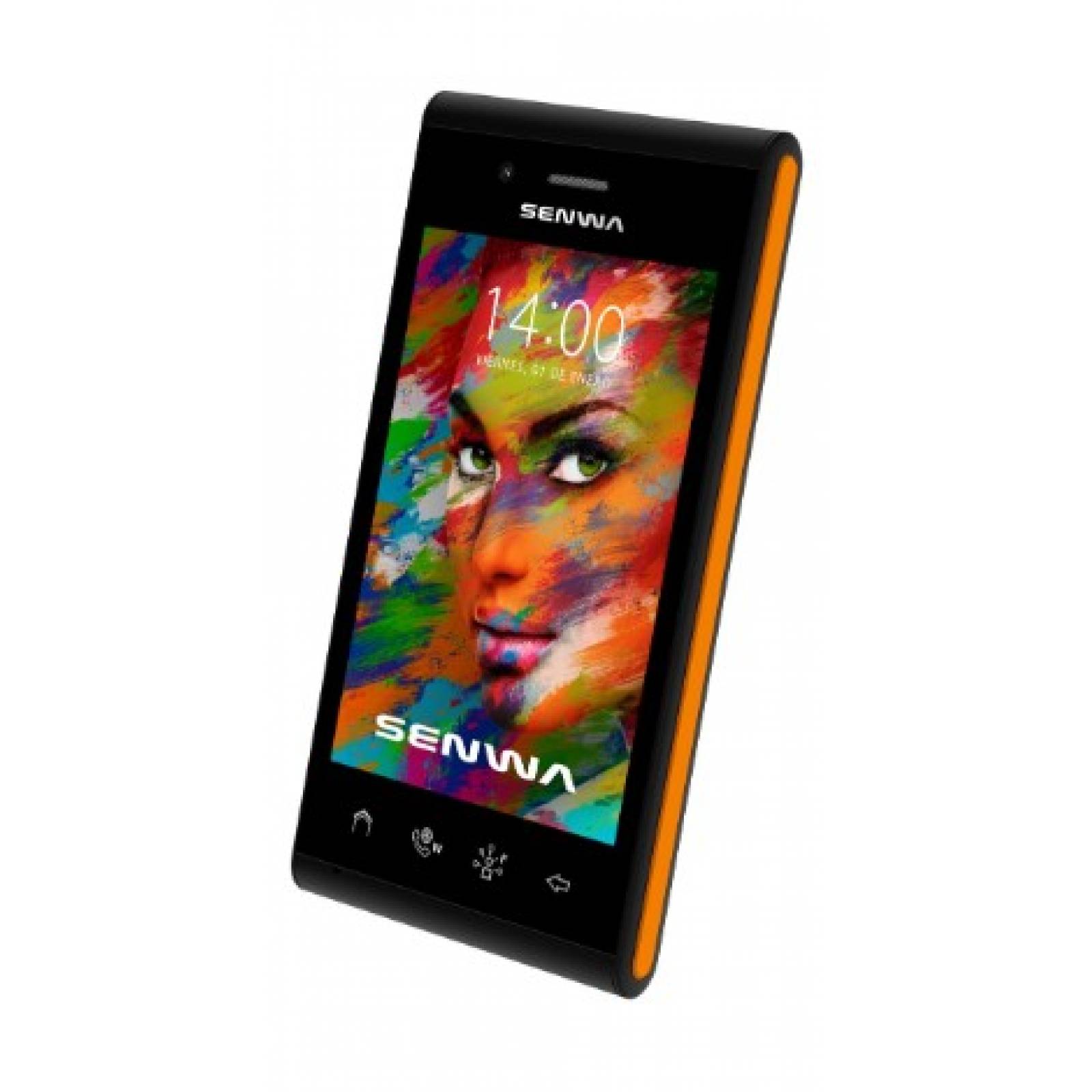 Celular  SENWA 3G S607 DYNAMICPOCKET Color NEGRO/NARANJA Telcel