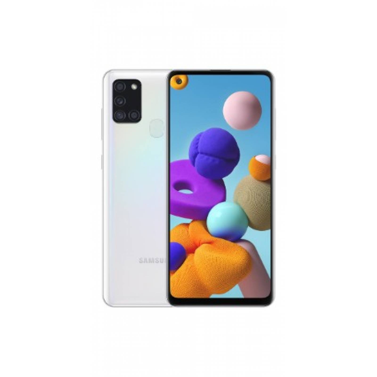 Celular SAMSUNG LTE SM-A217M GALAXY A21S Color BLANCO Telcel