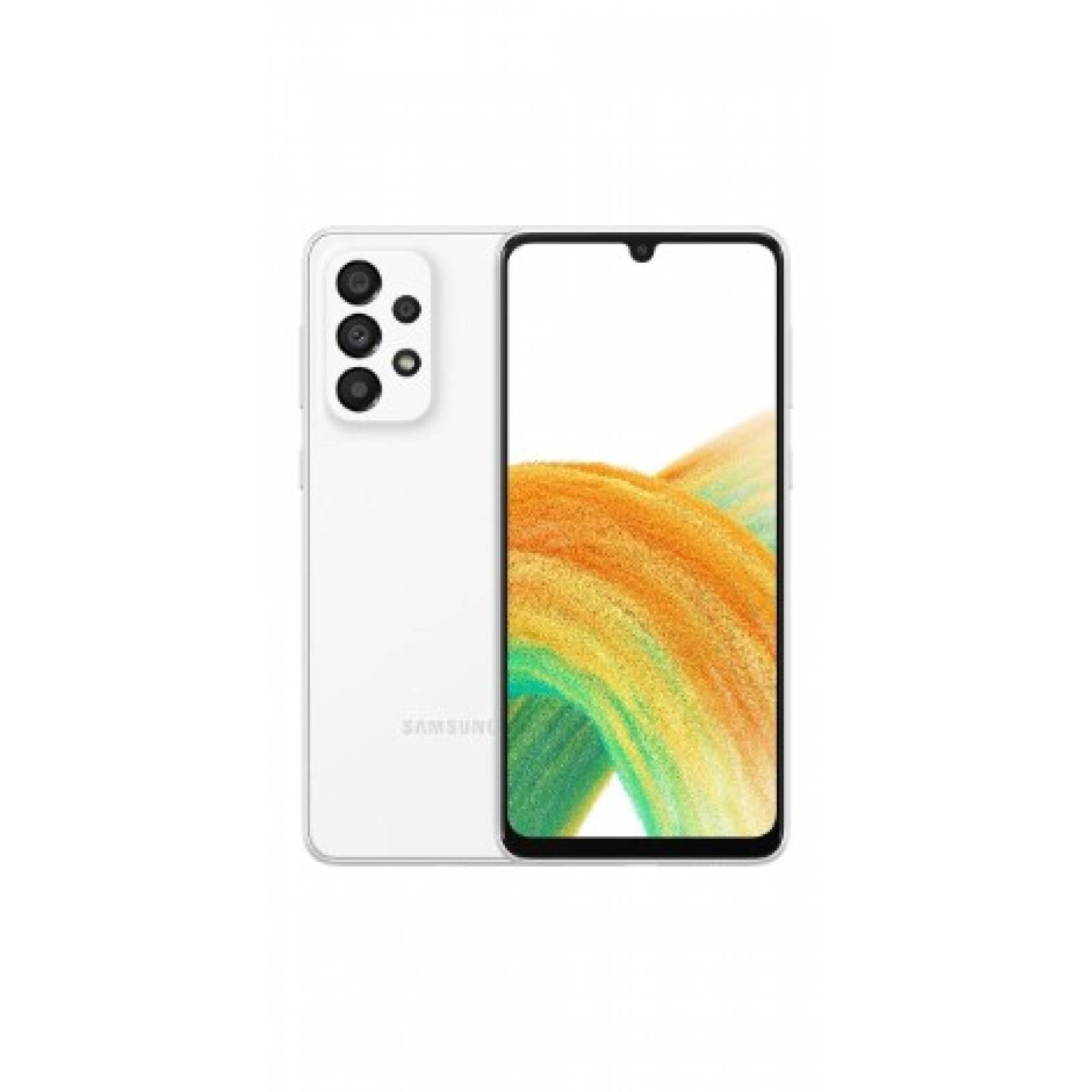 CELULAR SAMSUNG 5G SM-A336M GXY A33 BLANCO KIT TELCEL