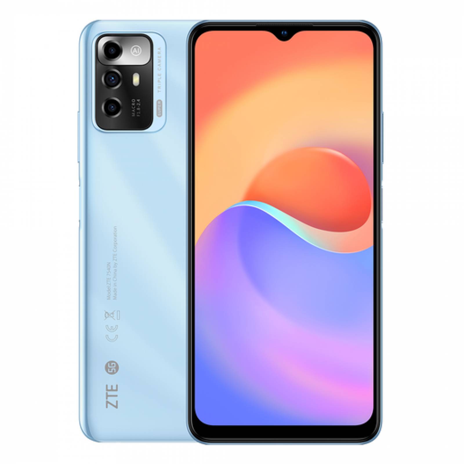 CELULAR ZTE 5G 7540N V40 SMART AZUL KIT TELCEL