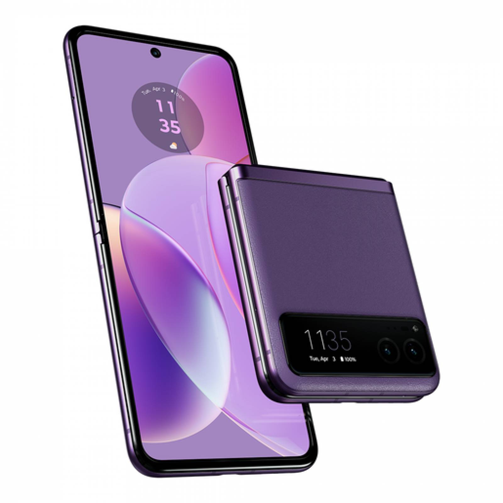 CELULAR MOTOROLA 5G XT2323-1 RAZR 40 MORADO KIT TELCEL