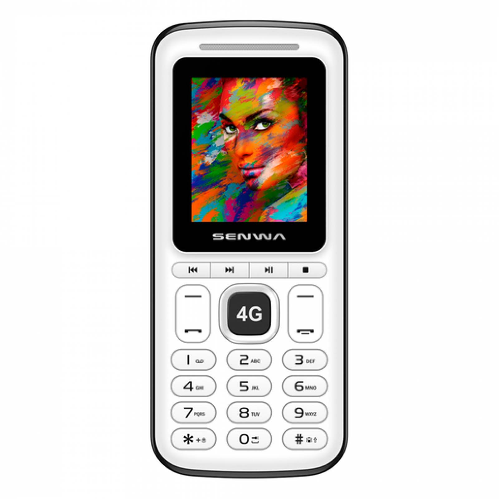 CELULAR SENWA 4G VOLTE BLANCO/NEGRO KIT TELCEL