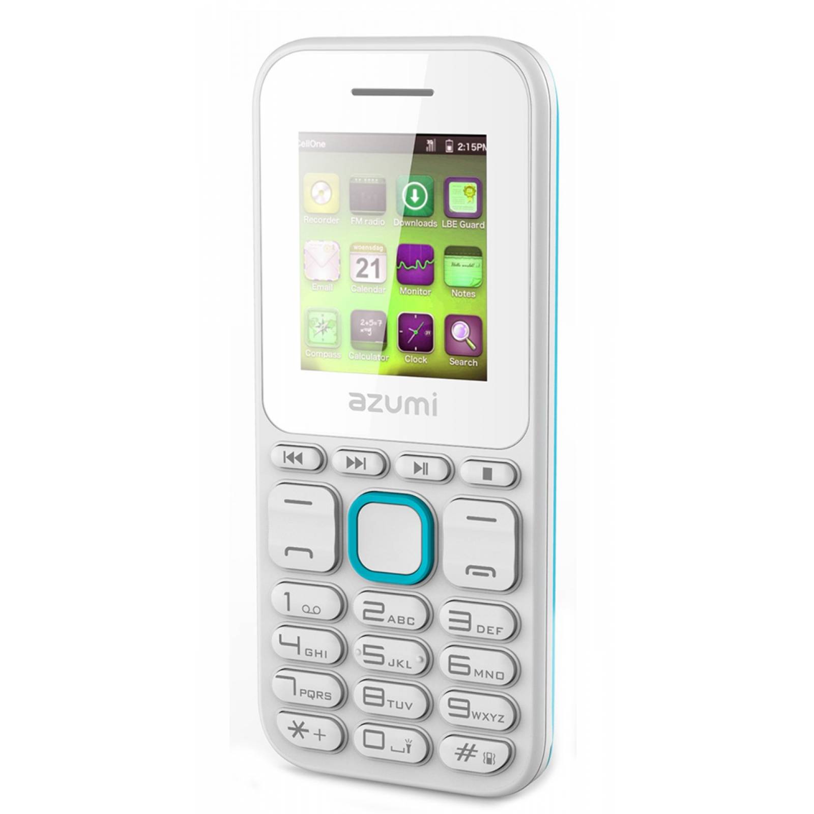 Celular AZUMI GSM L2 Z BLANCO/AZUL Telcel